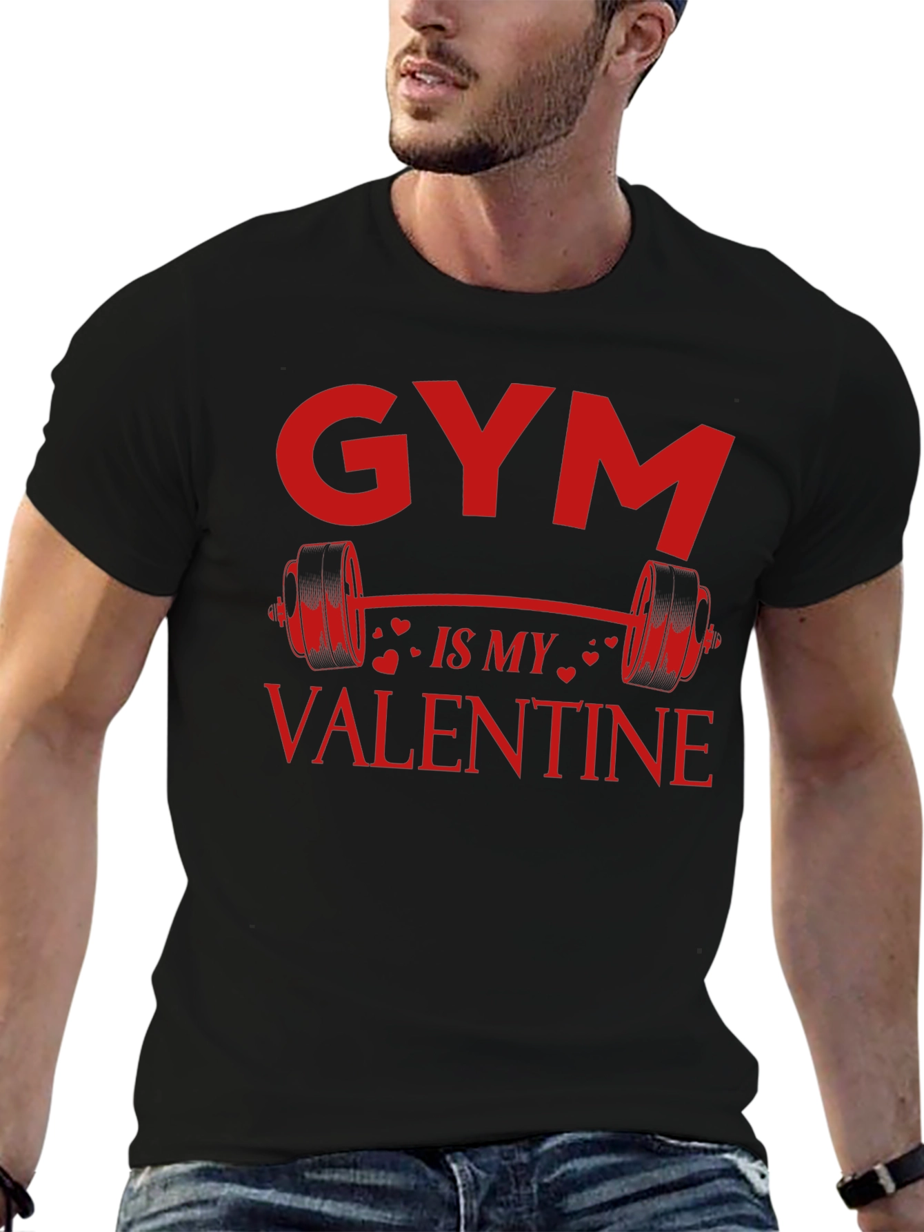 Gym is My Valentine T-Shirt - Fitness Lover Tee
