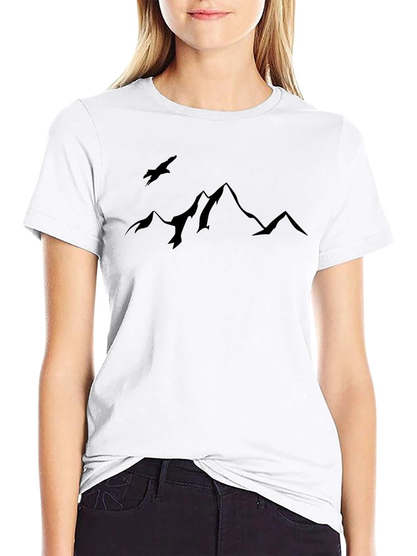 Mountain Graphic Tee - Nature Lovers Black T-Shirt