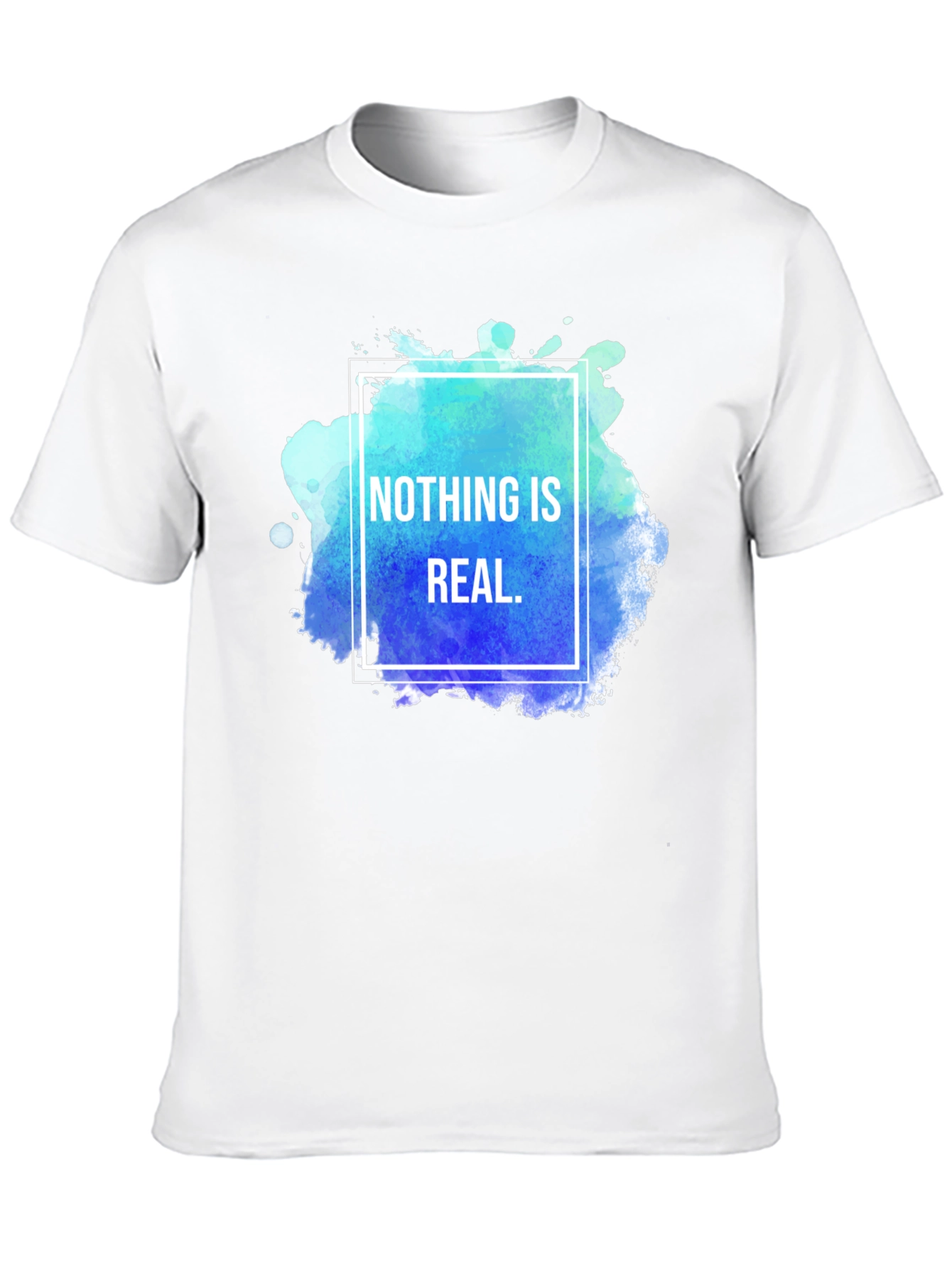 Nothing Is Real Graphic Tee - Black Cotton T-Shirt