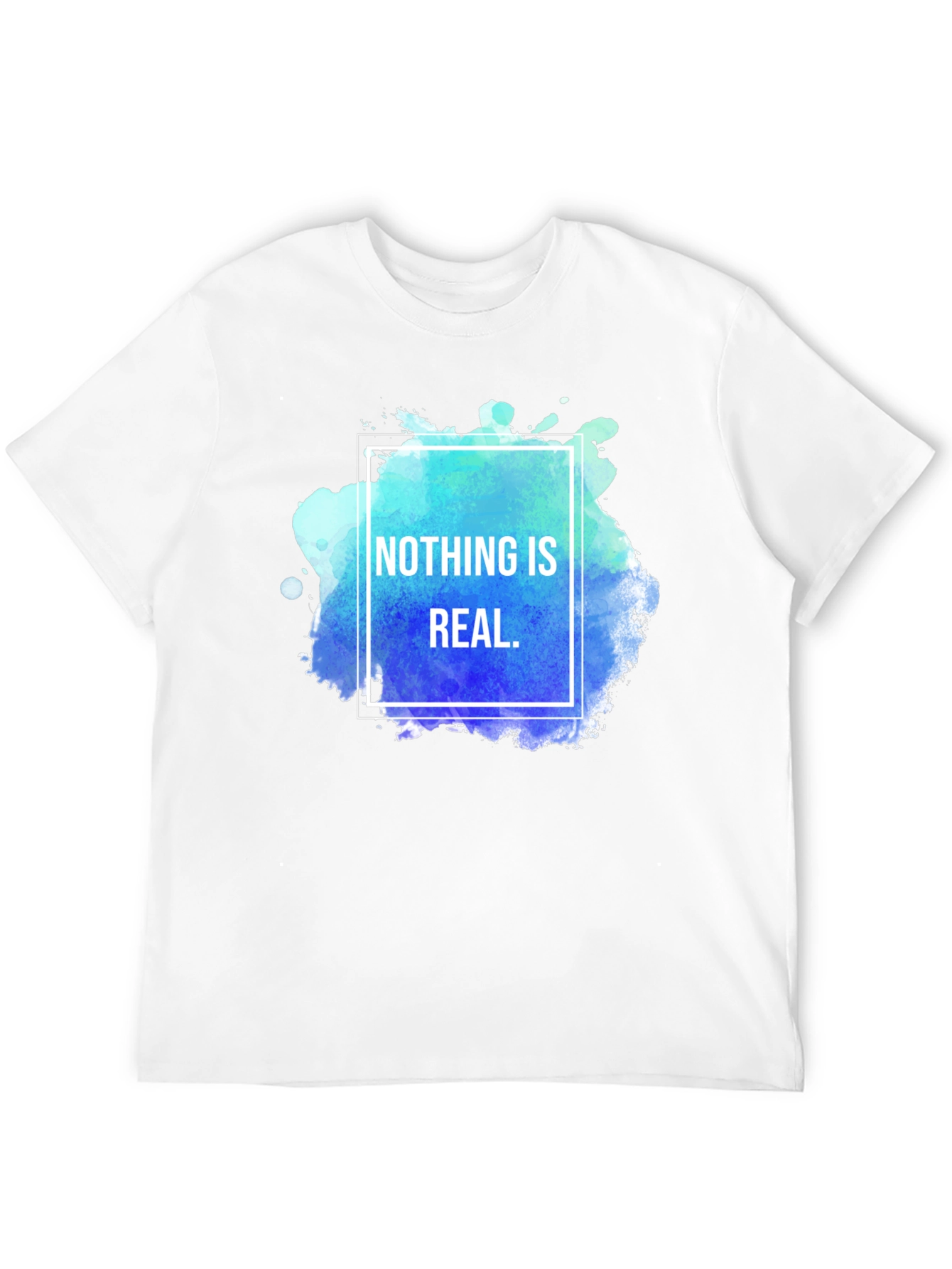 Nothing Is Real Graphic Tee - Black Cotton T-Shirt