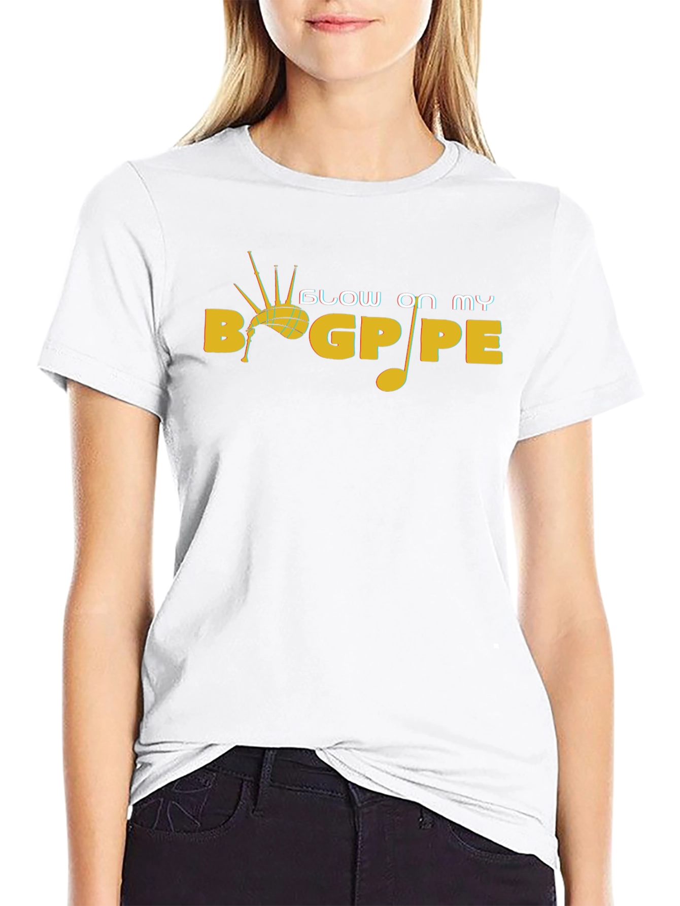 Blow On My Bagpipe Novelty T-Shirt