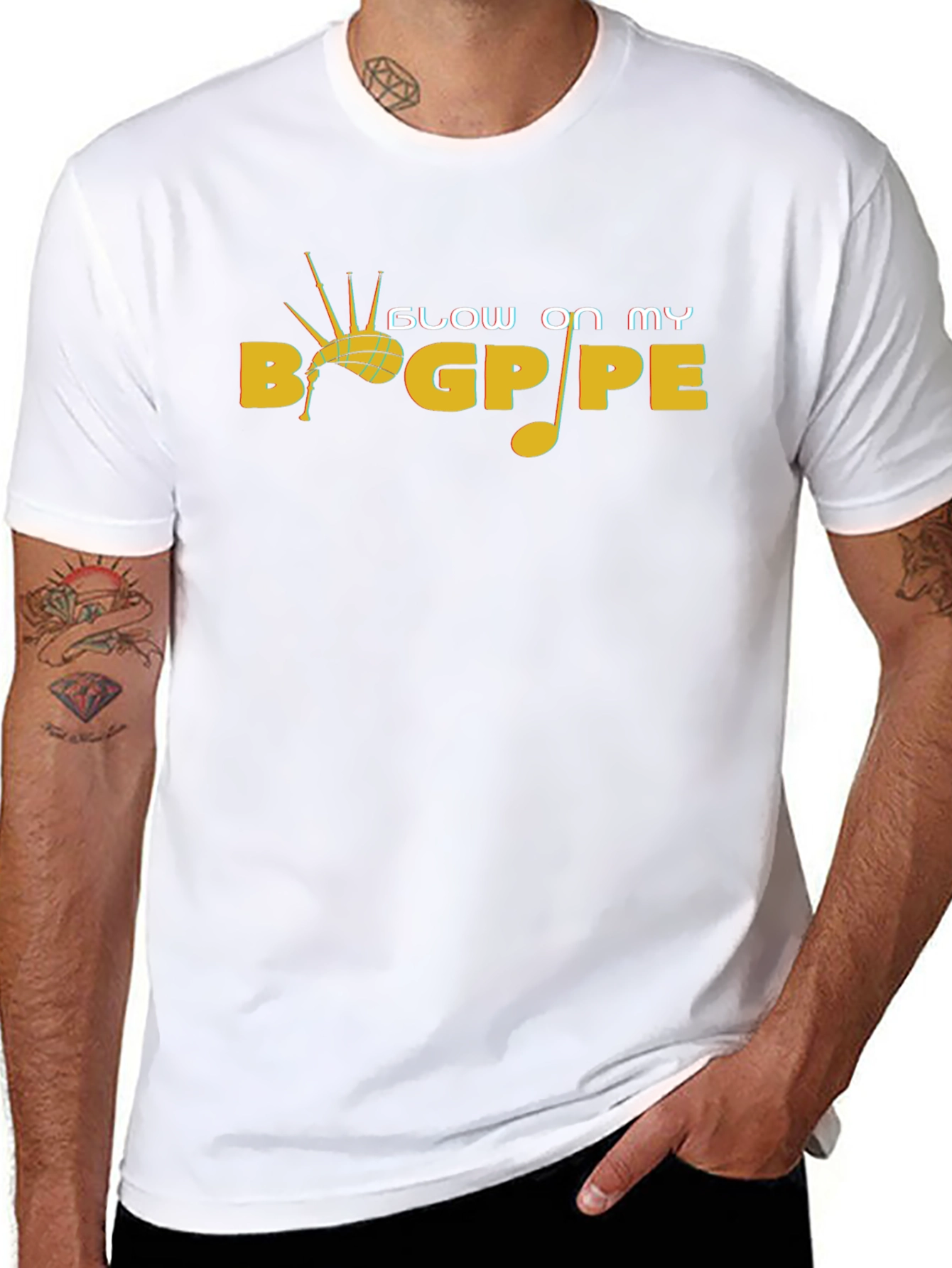 Blow On My Bagpipe Novelty T-Shirt