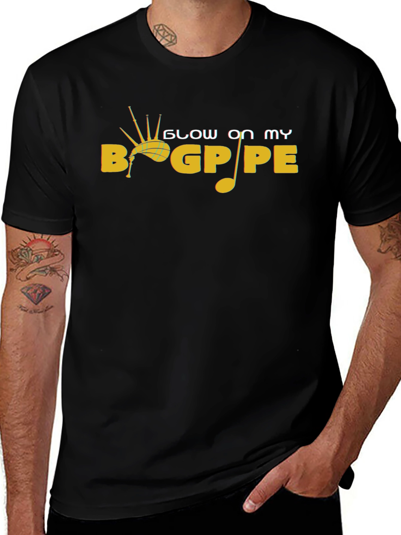 Blow On My Bagpipe Novelty T-Shirt