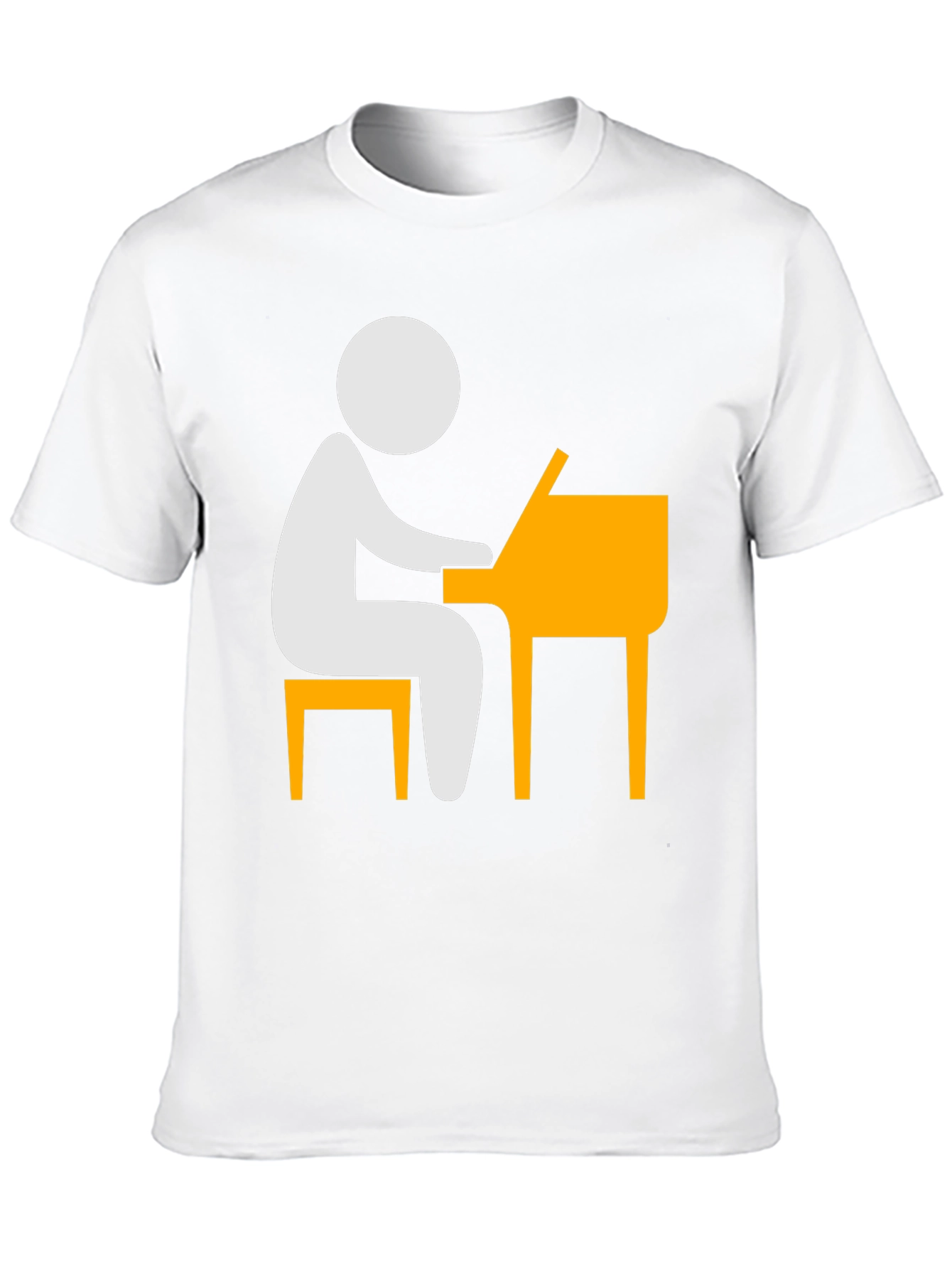 Piano Player T-Shirt - Stick Figure Musician Tee