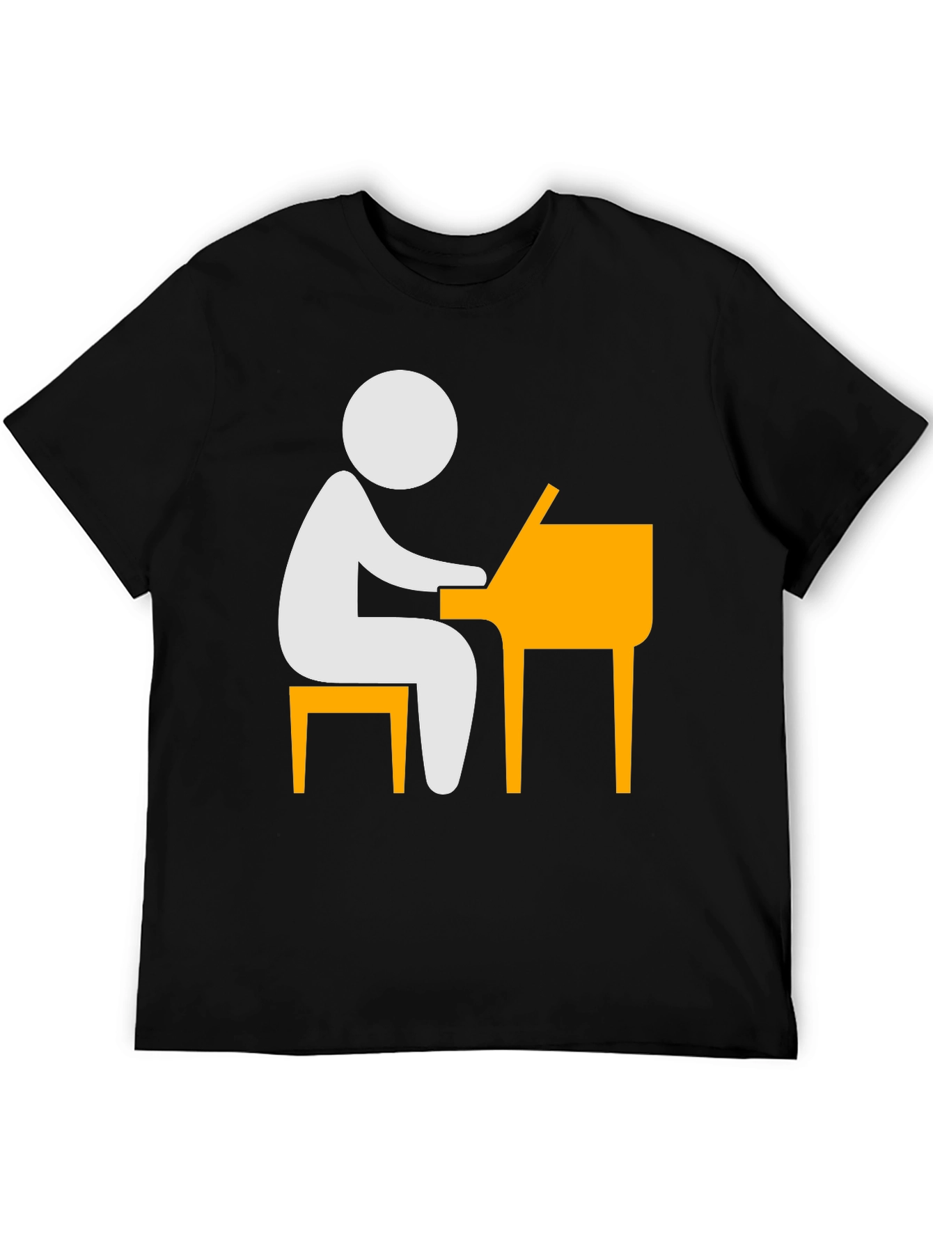 Piano Player T-Shirt - Stick Figure Musician Tee