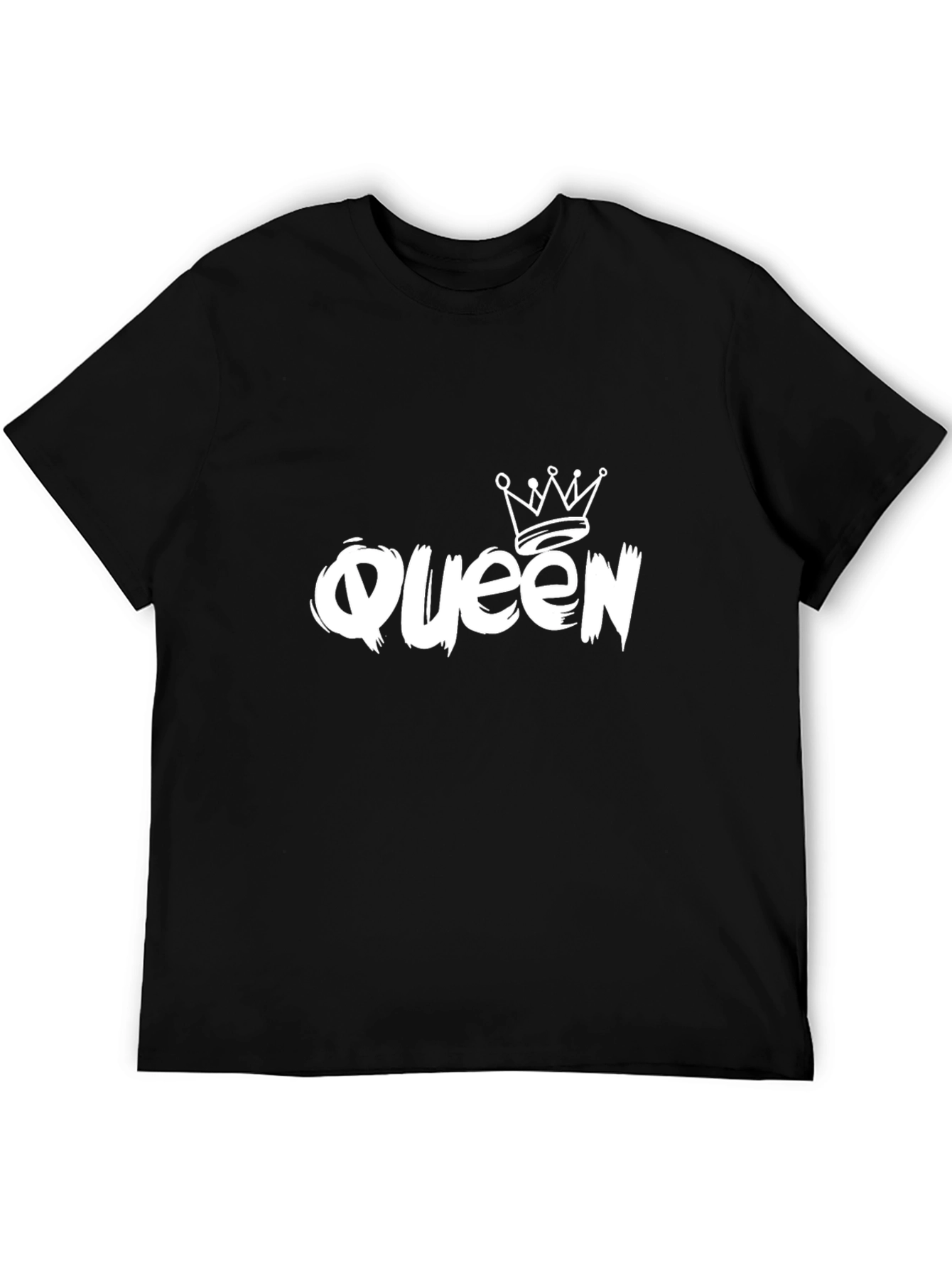 Queen Crown Graphic Black T-Shirt