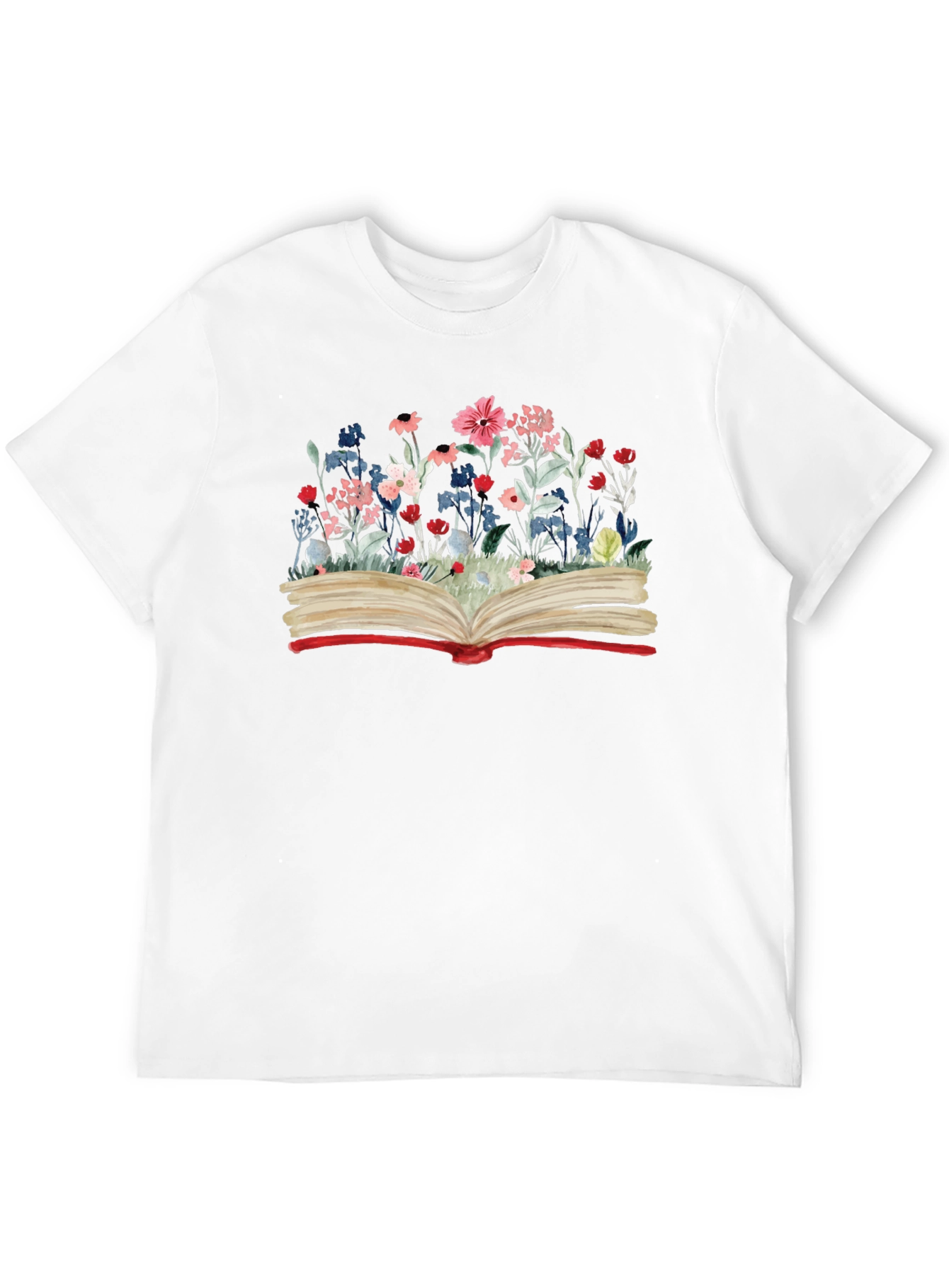 Floral Book Graphic Tee - Read in Bloom