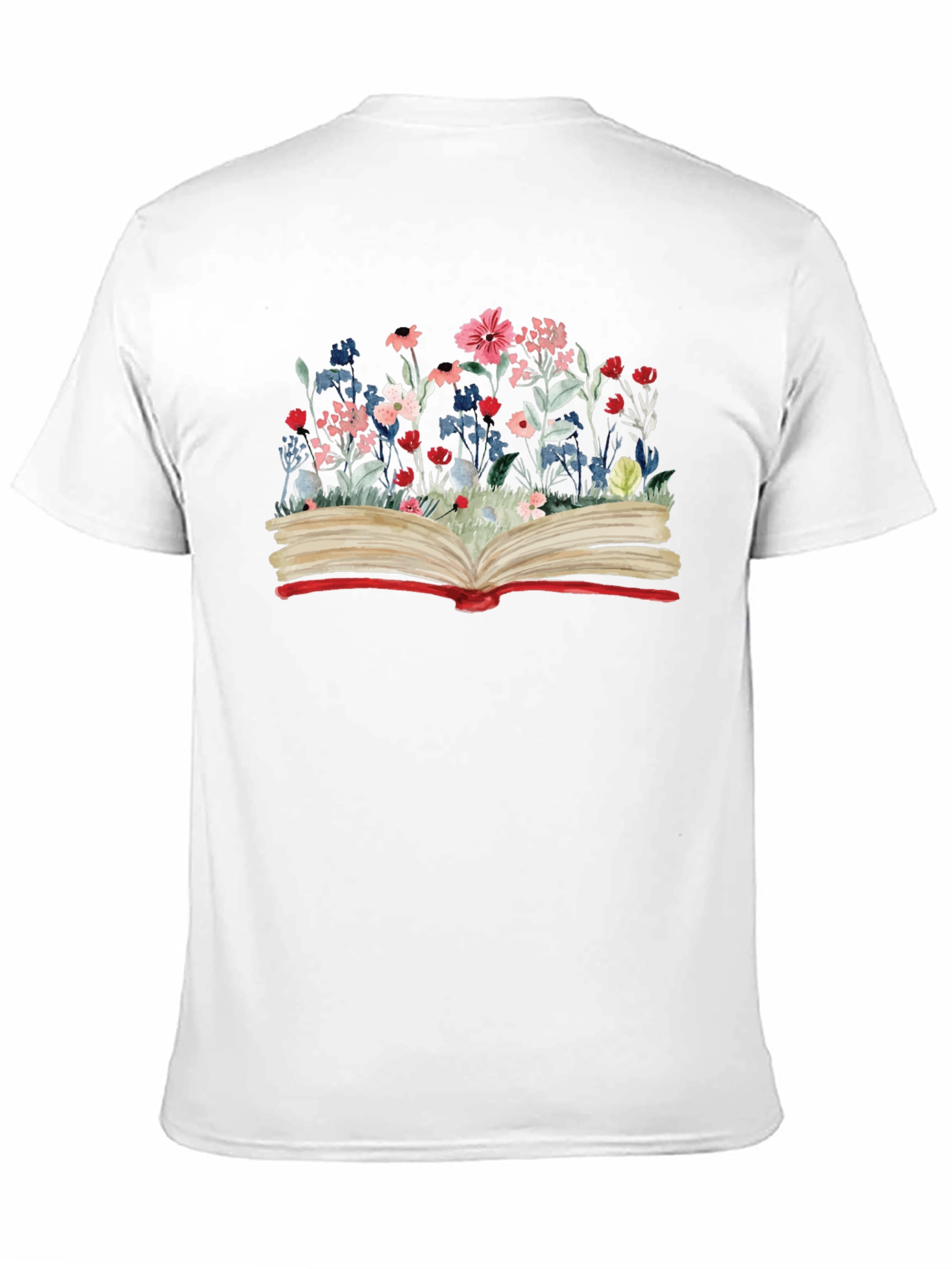 Floral Book Graphic Tee - Read in Bloom