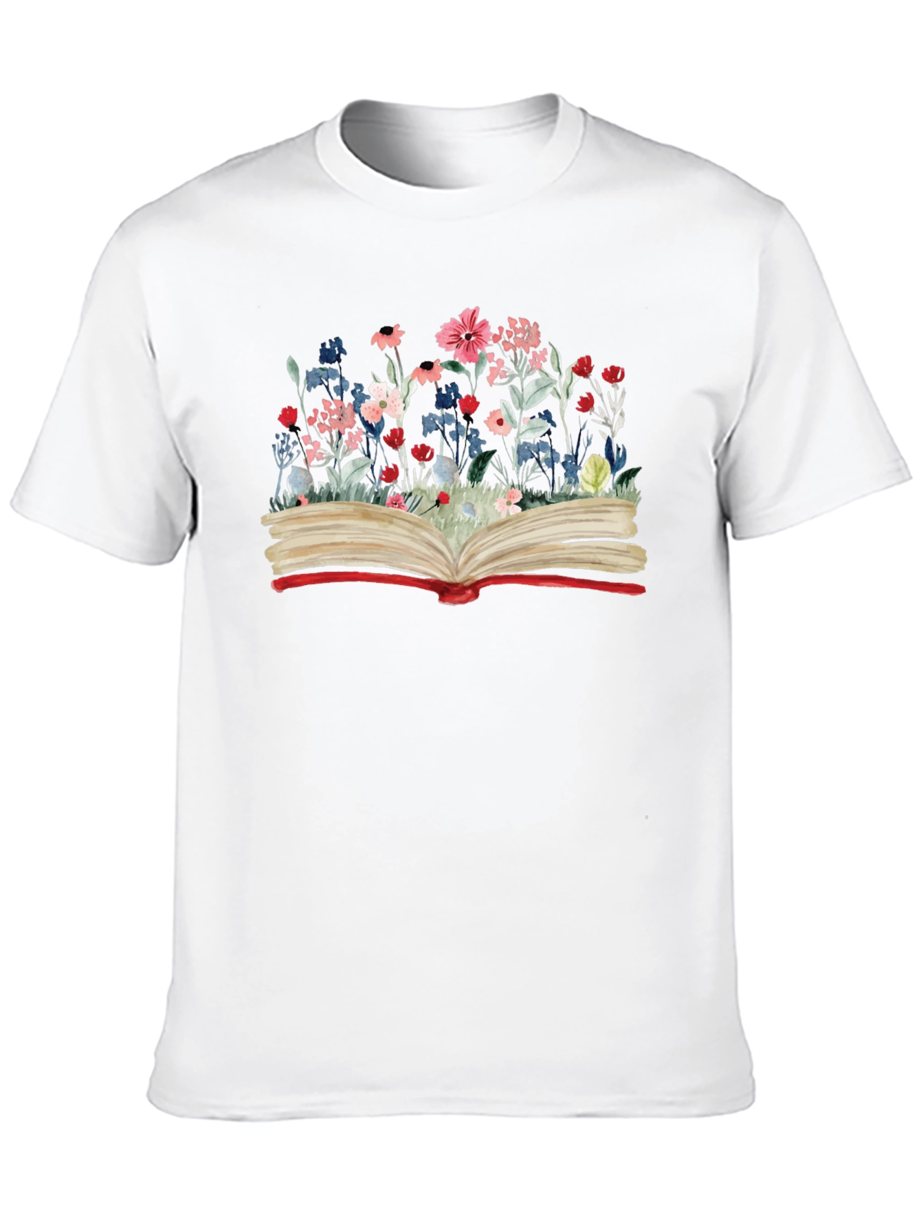 Floral Book Graphic Tee - Read in Bloom
