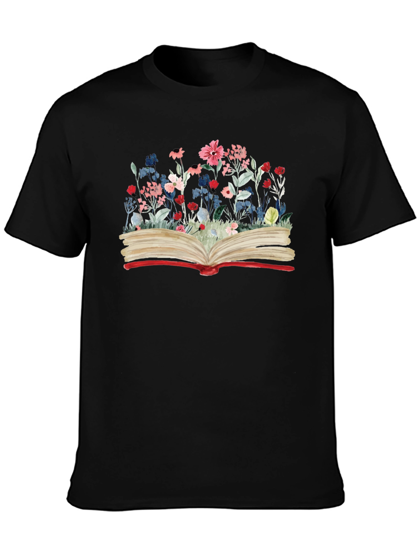 Floral Book Graphic Tee - Read in Bloom