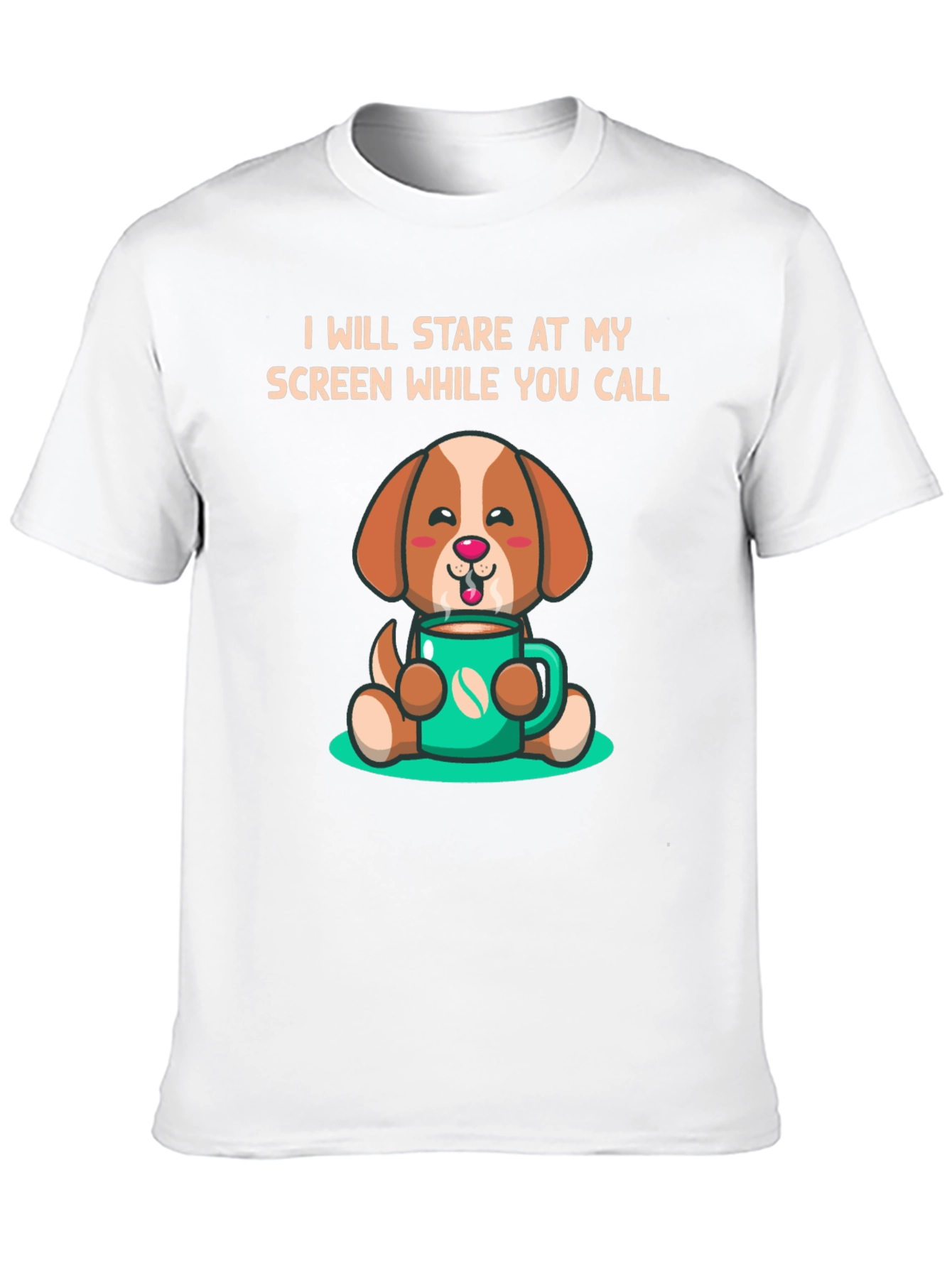 Stare At My Screen Dog T-Shirt