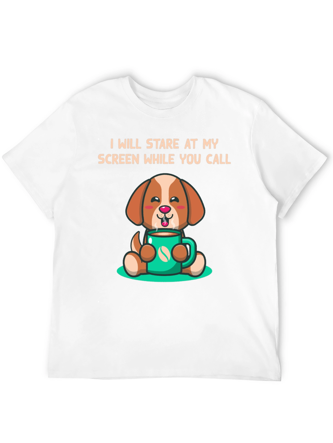 Stare At My Screen Dog T-Shirt