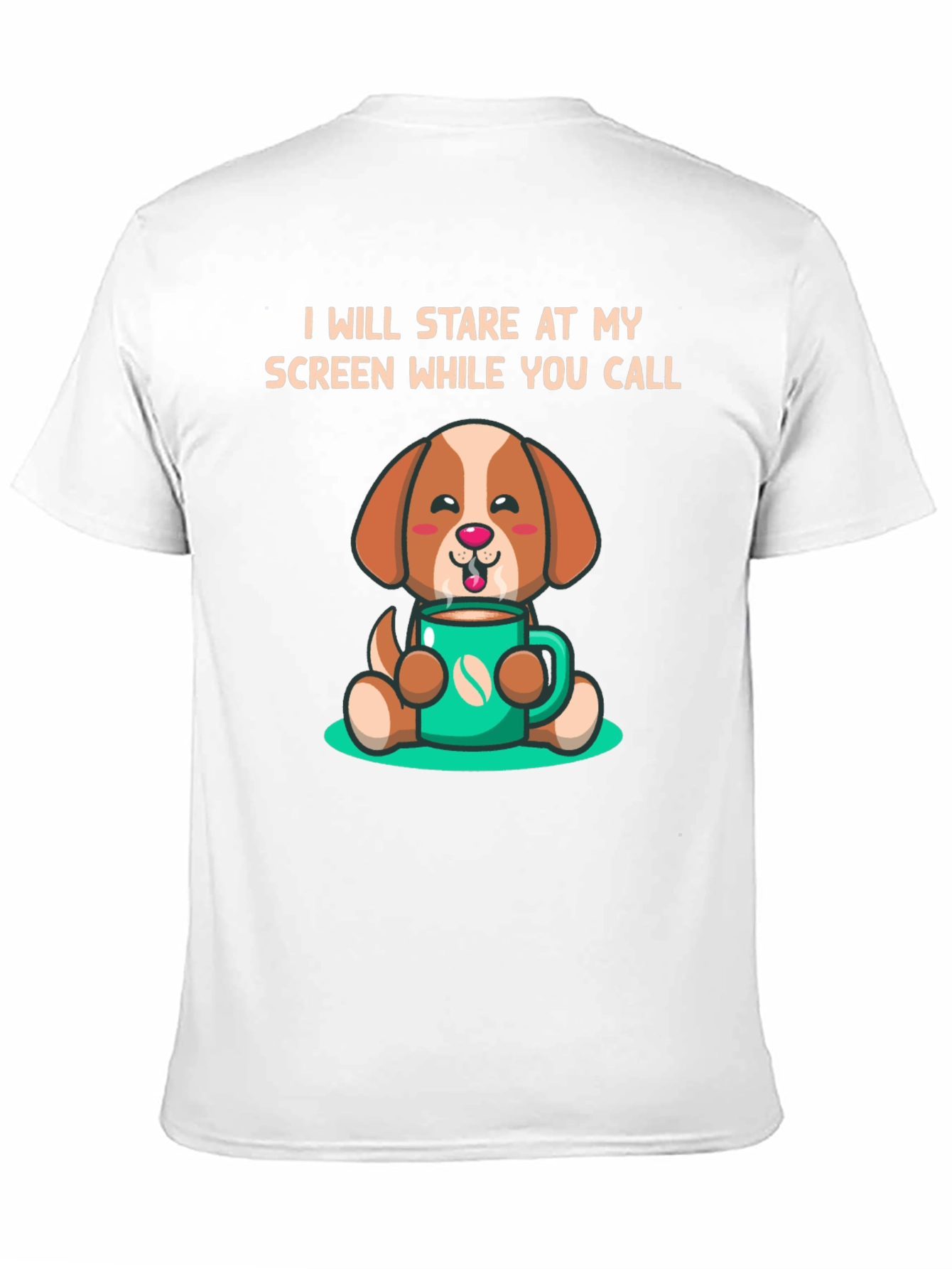 Stare At My Screen Dog T-Shirt