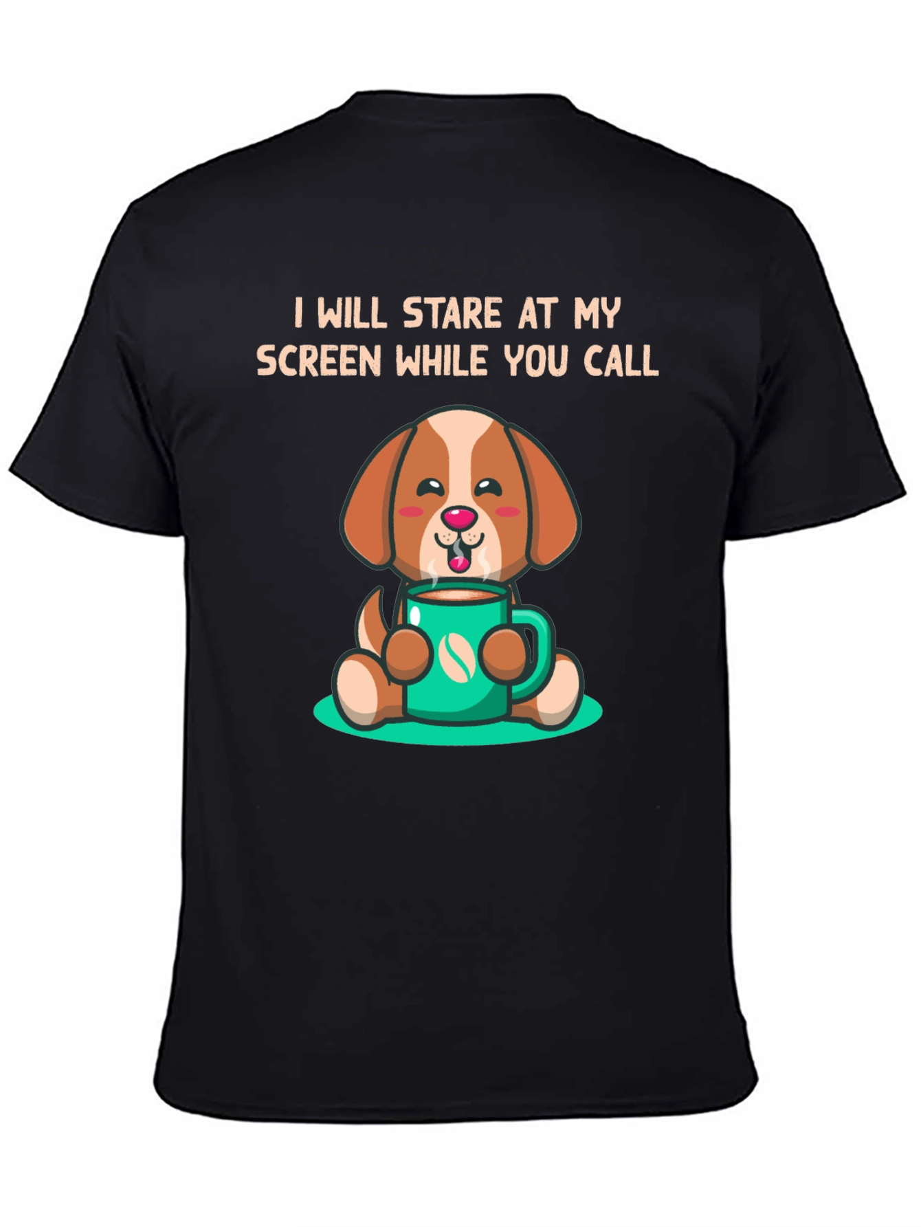 Stare At My Screen Dog T-Shirt