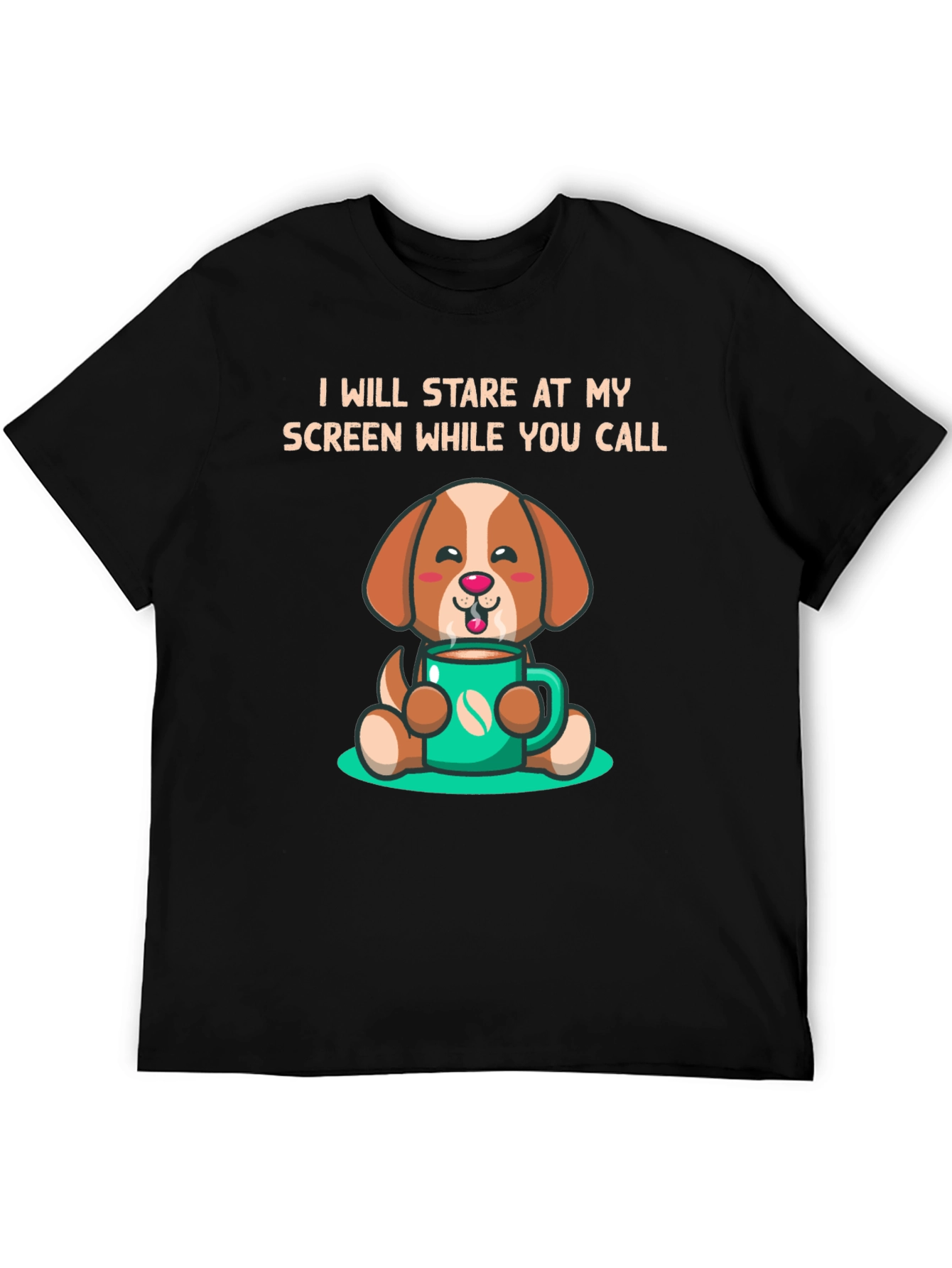 Stare At My Screen Dog T-Shirt