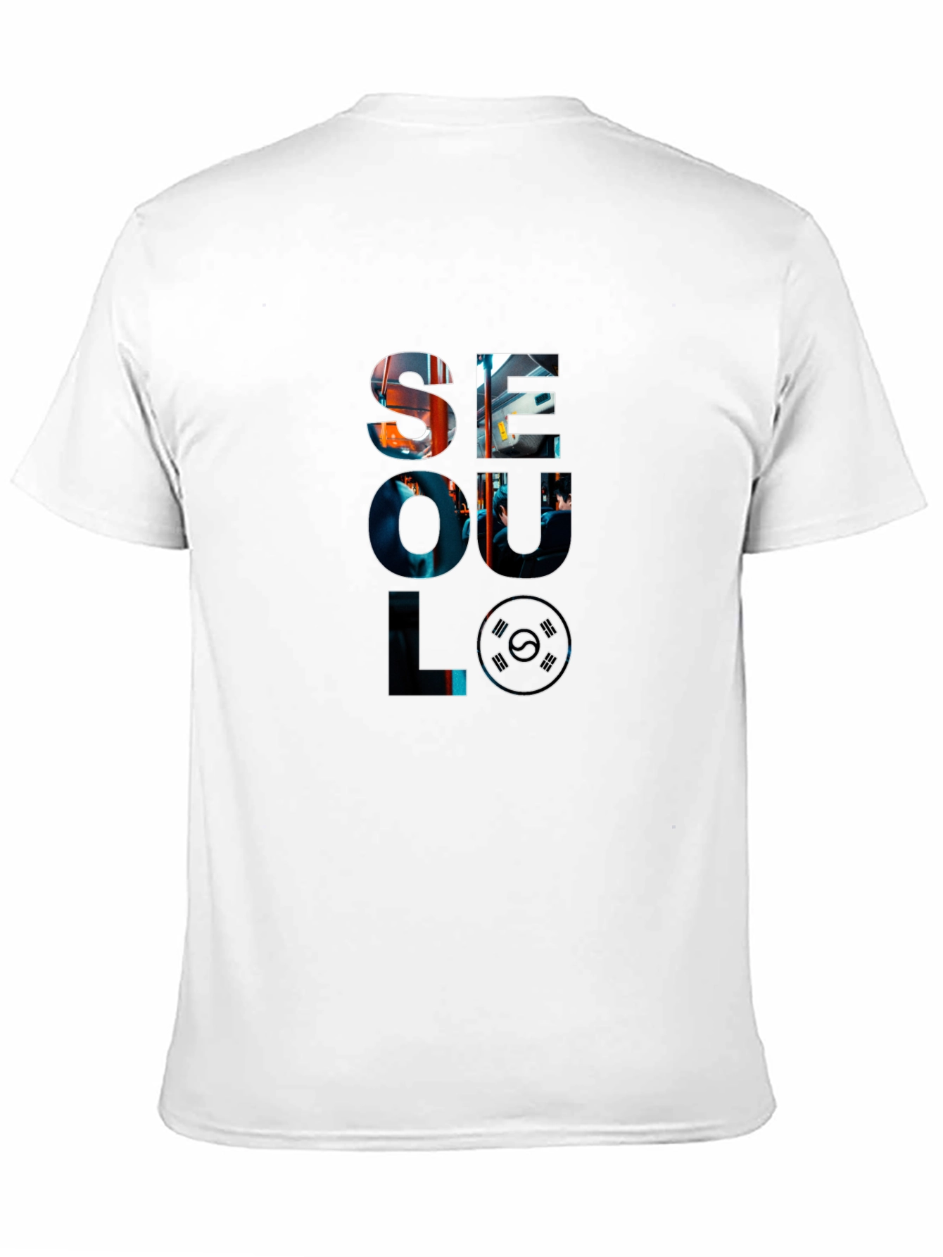 Seoul Graphic Print Black T-Shirt
