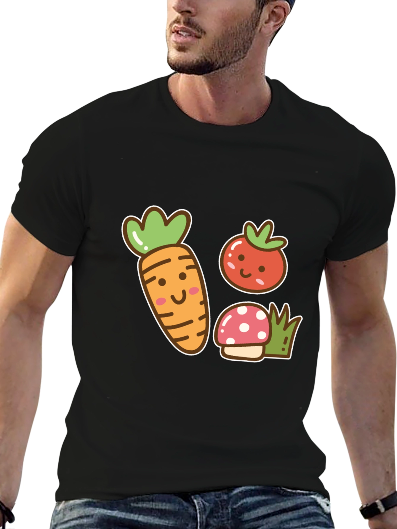 Cute Cartoon Veggie T-Shirt
