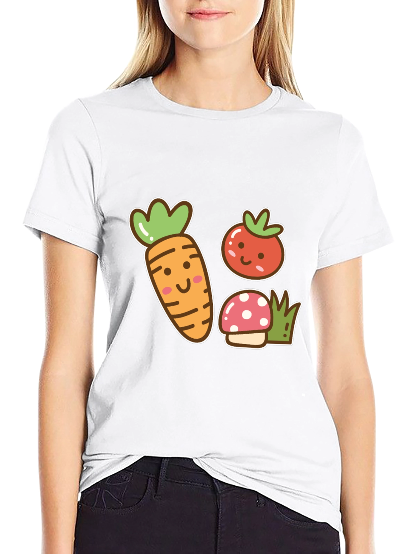 Cute Cartoon Veggie T-Shirt