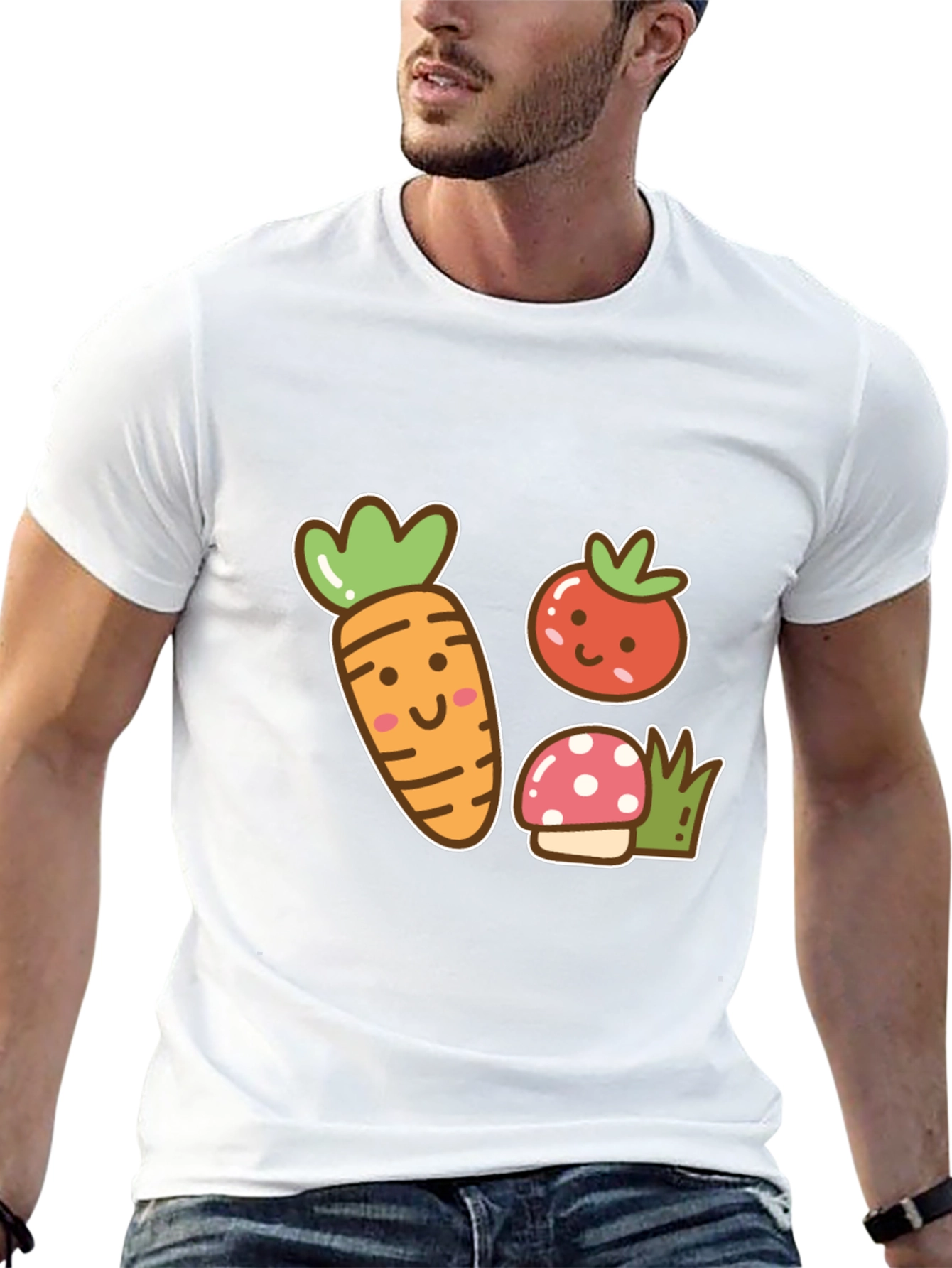 Cute Cartoon Veggie T-Shirt