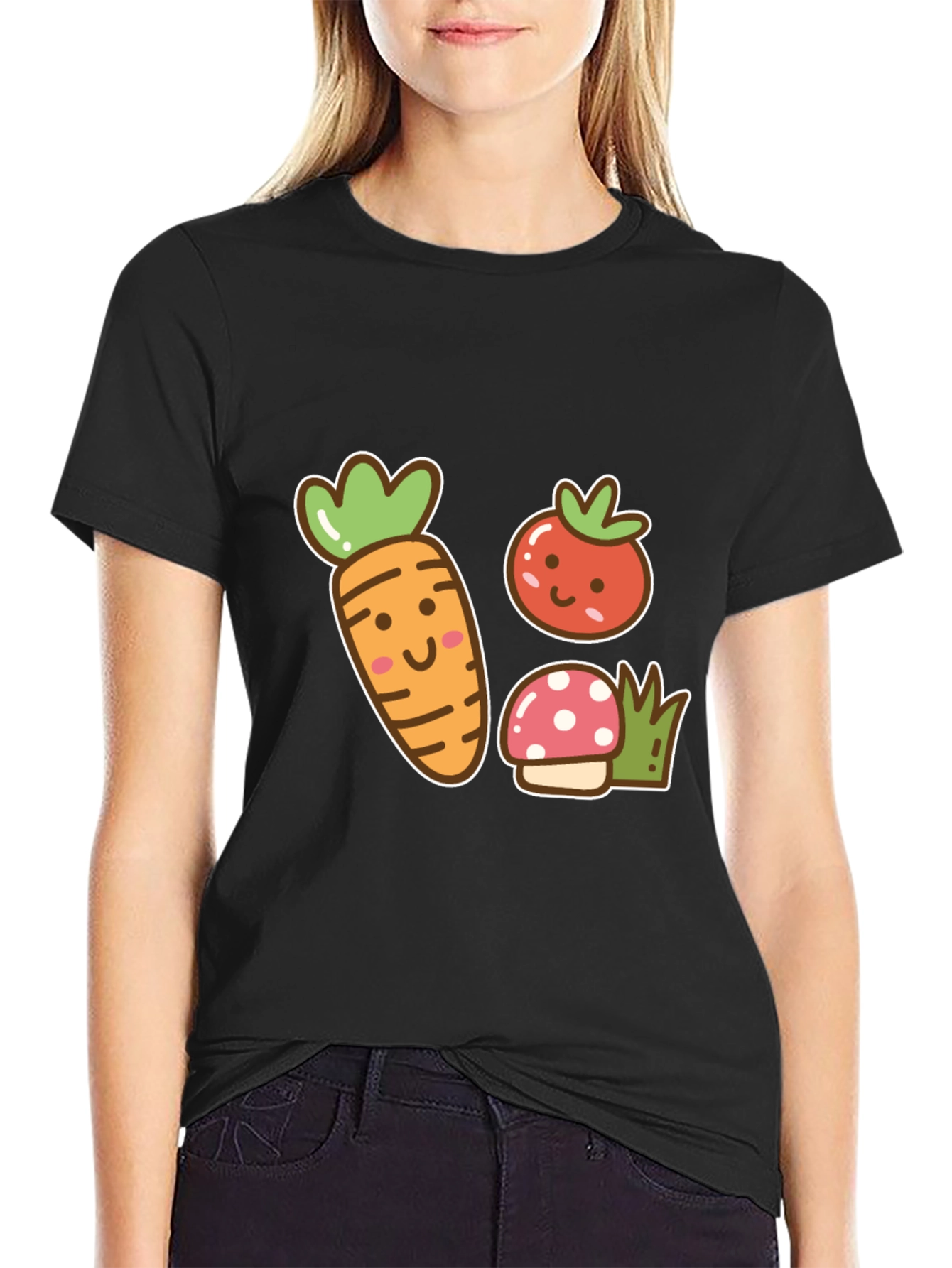 Cute Cartoon Veggie T-Shirt