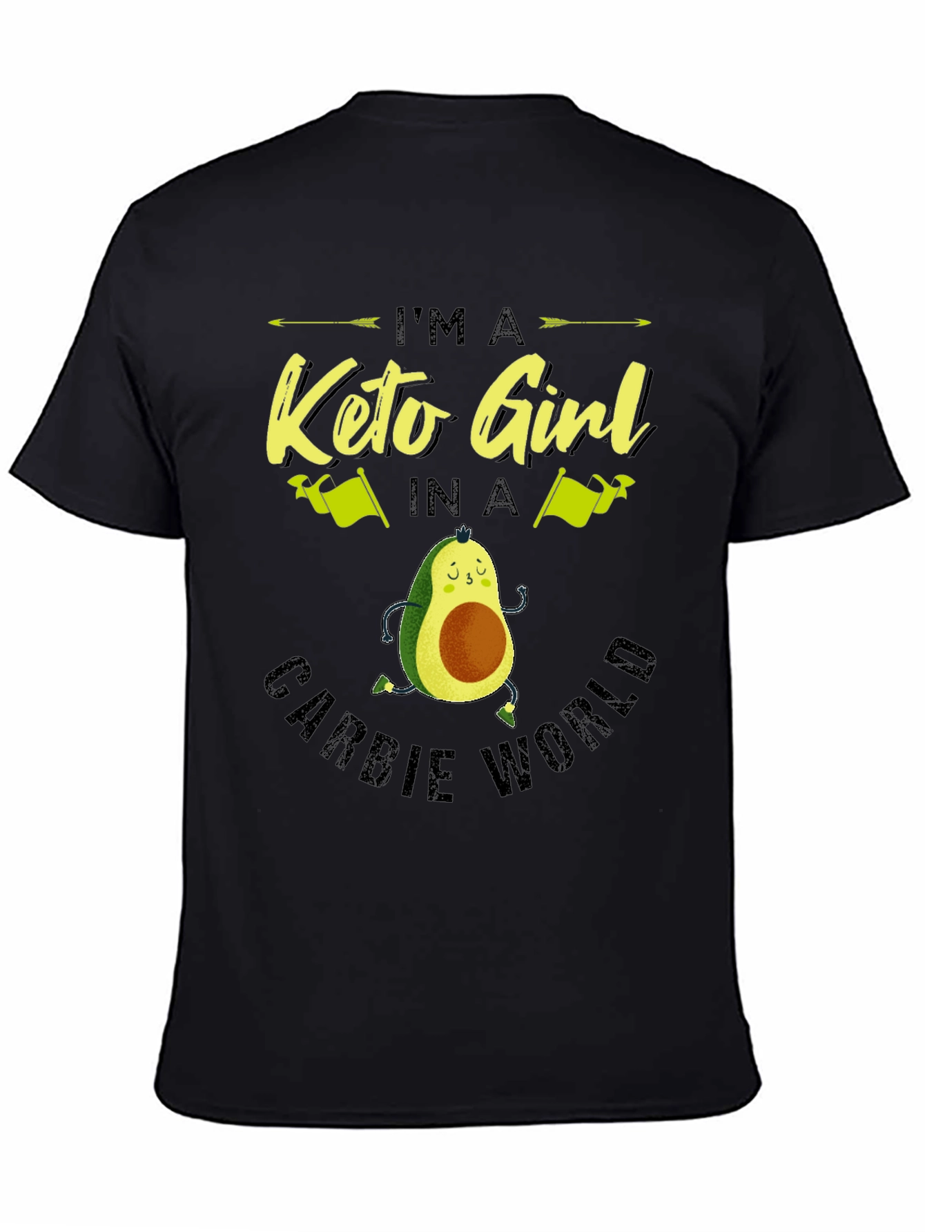 Keto Girl Avocado T-Shirt - Carb Conscious Style