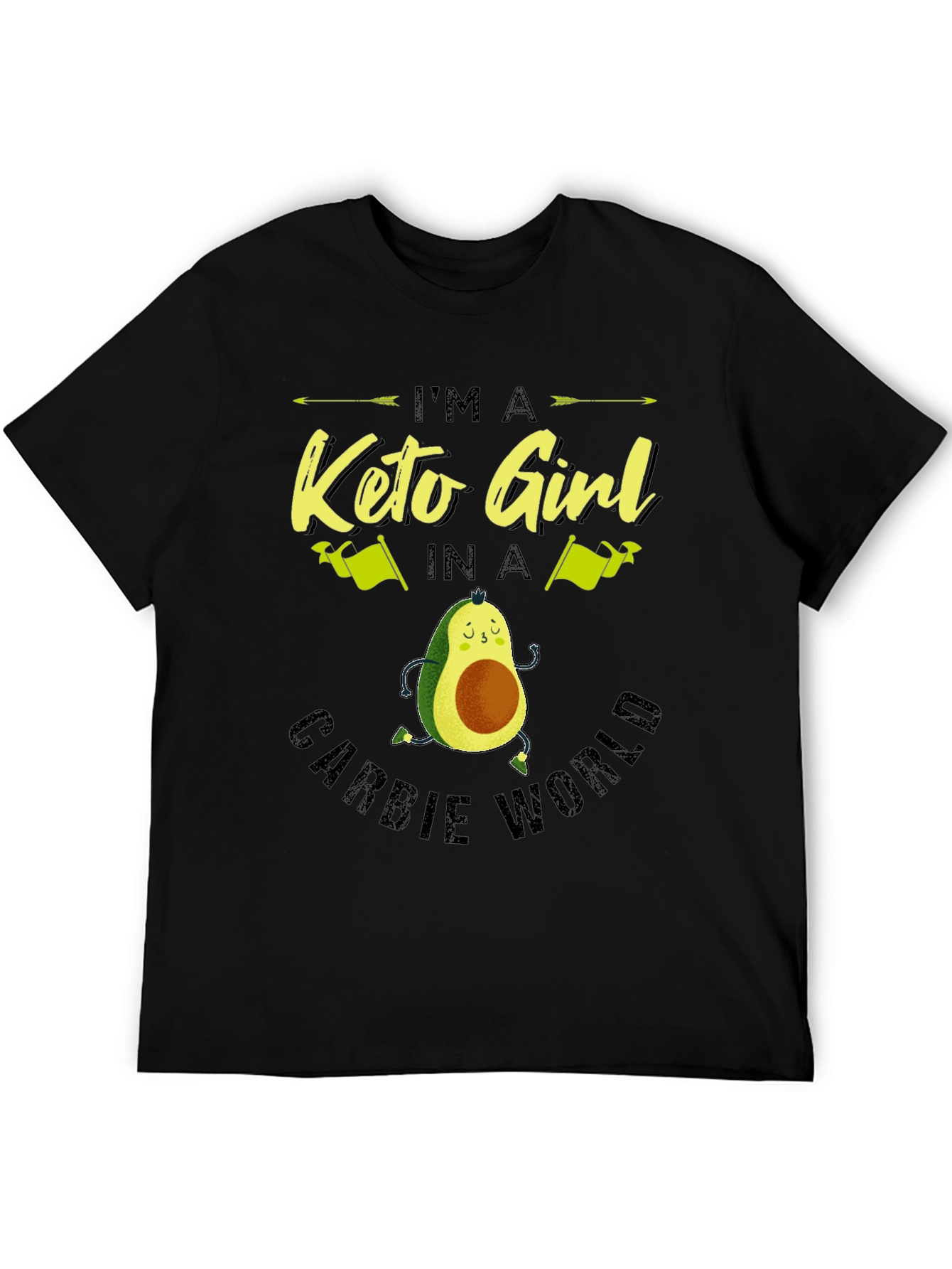 Keto Girl Avocado T-Shirt - Carb Conscious Style