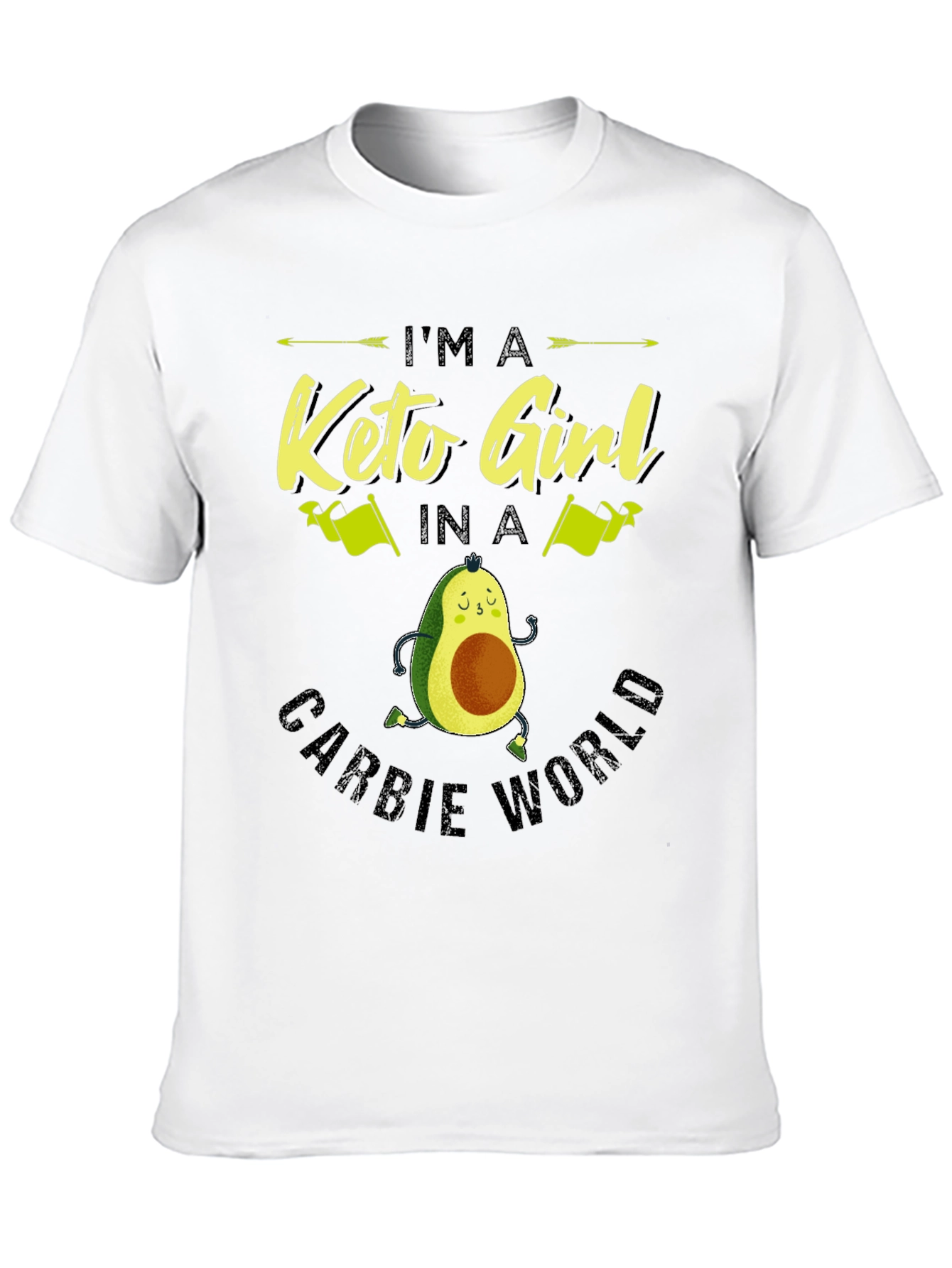 Keto Girl Avocado T-Shirt - Carb Conscious Style
