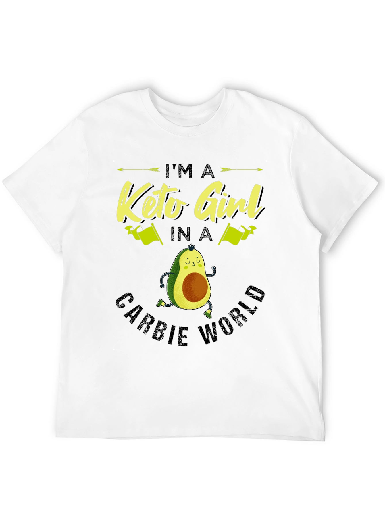 Keto Girl Avocado T-Shirt - Carb Conscious Style