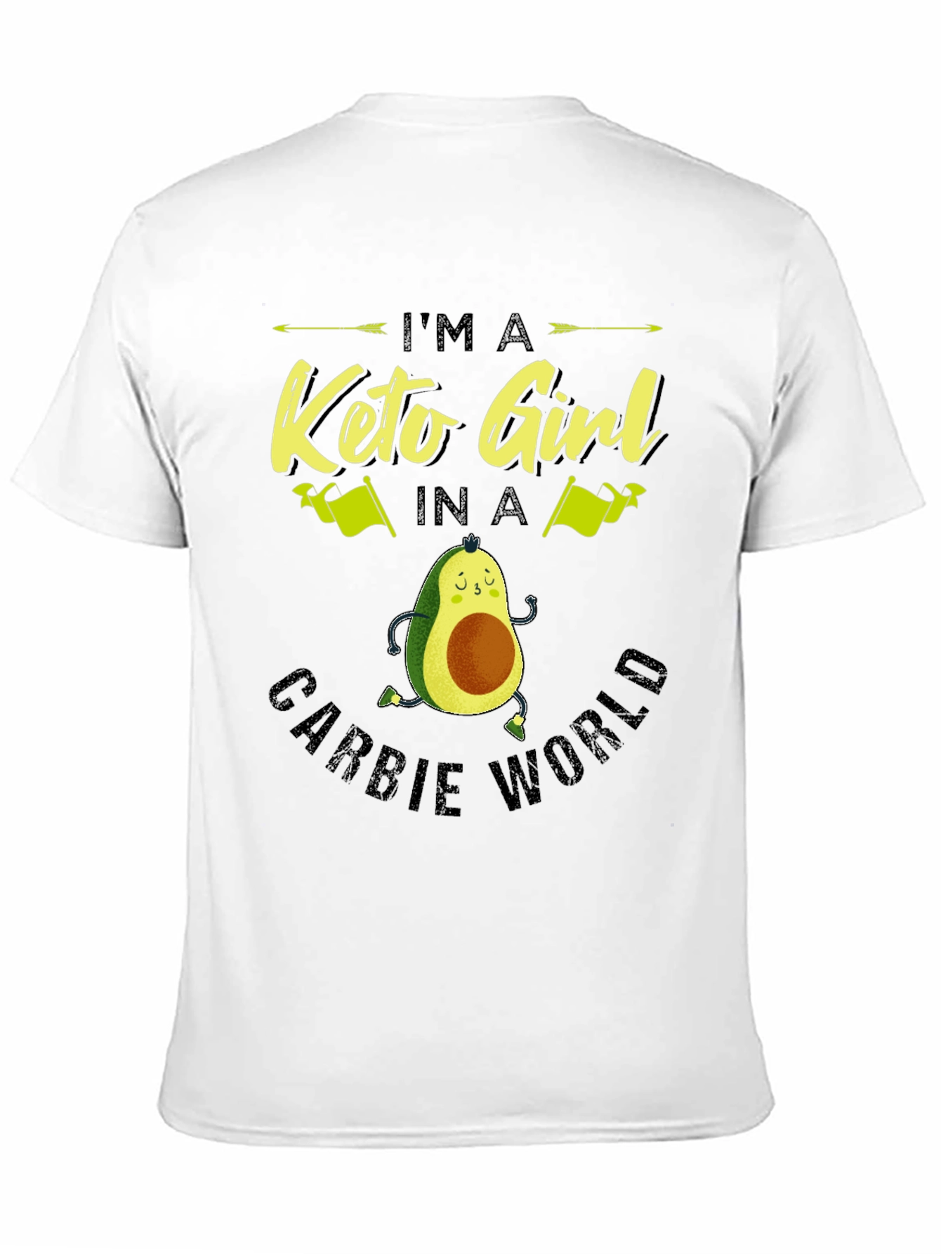 Keto Girl Avocado T-Shirt - Carb Conscious Style