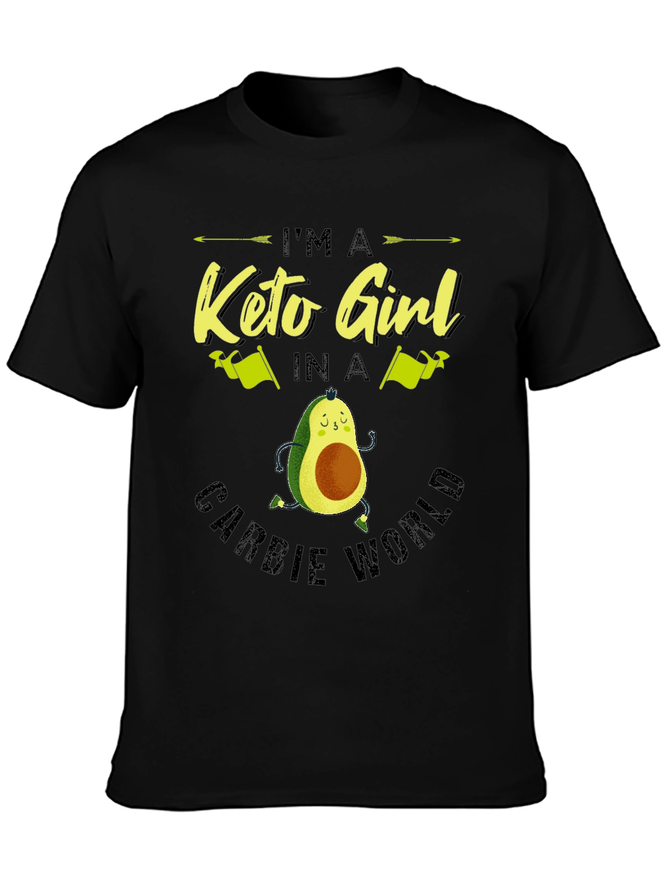 Keto Girl Avocado T-Shirt - Carb Conscious Style