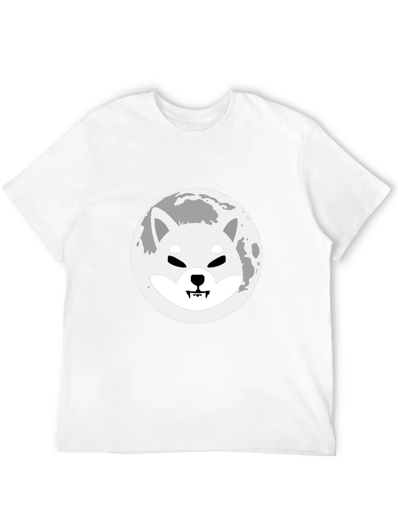 Shiba Inu Moon Black T-Shirt Crypto Doge Meme Tee