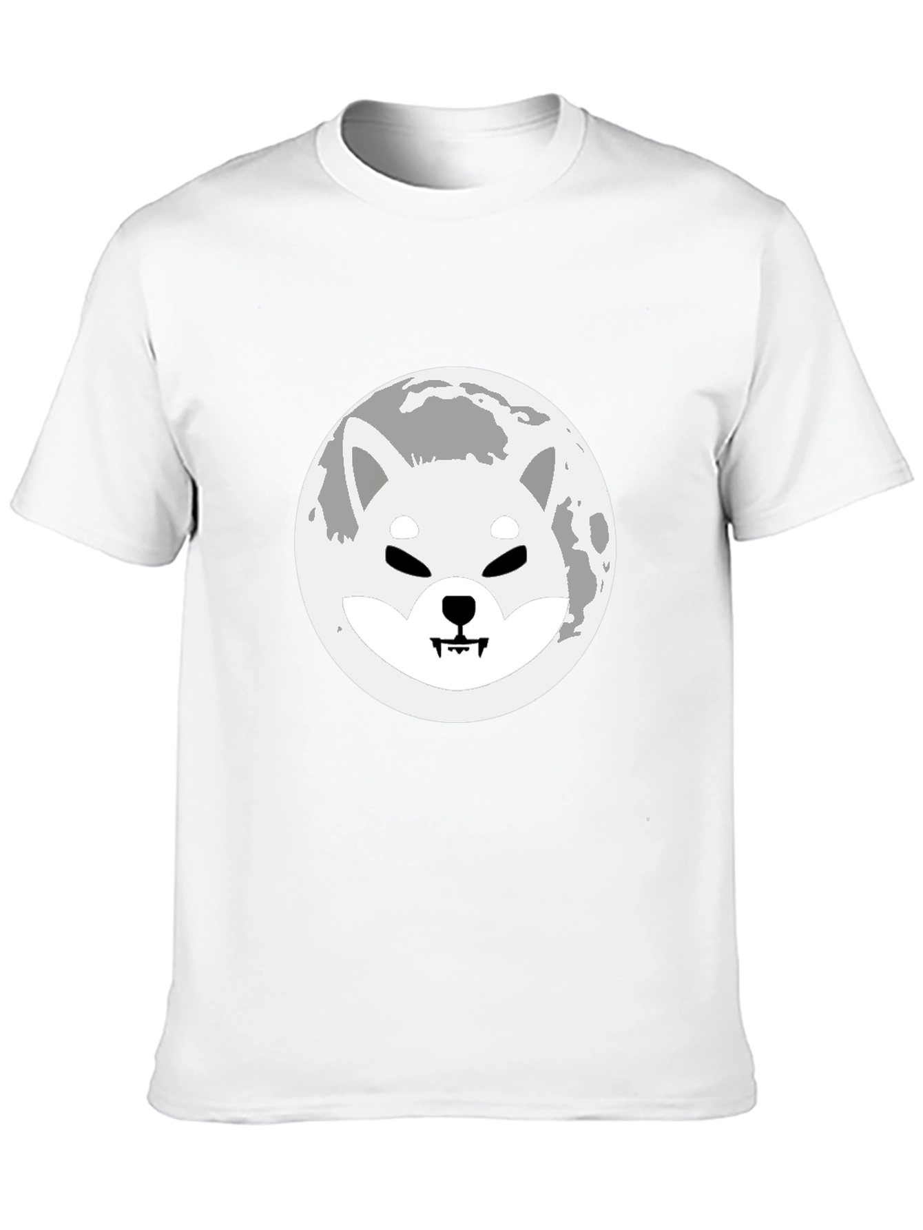 Shiba Inu Moon Black T-Shirt Crypto Doge Meme Tee