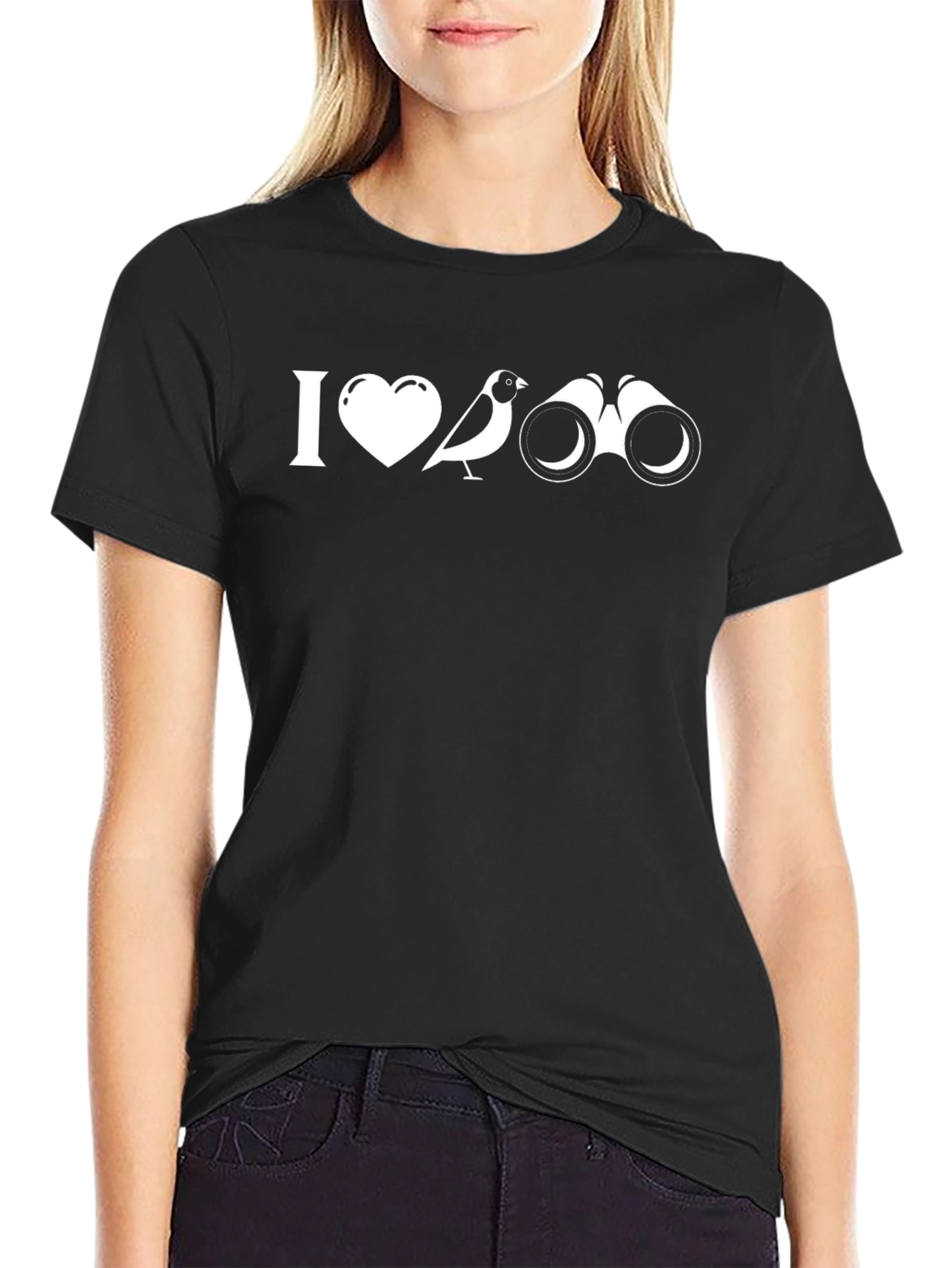 Bird Watching T-Shirt: I Love Birding Binoculars Tee