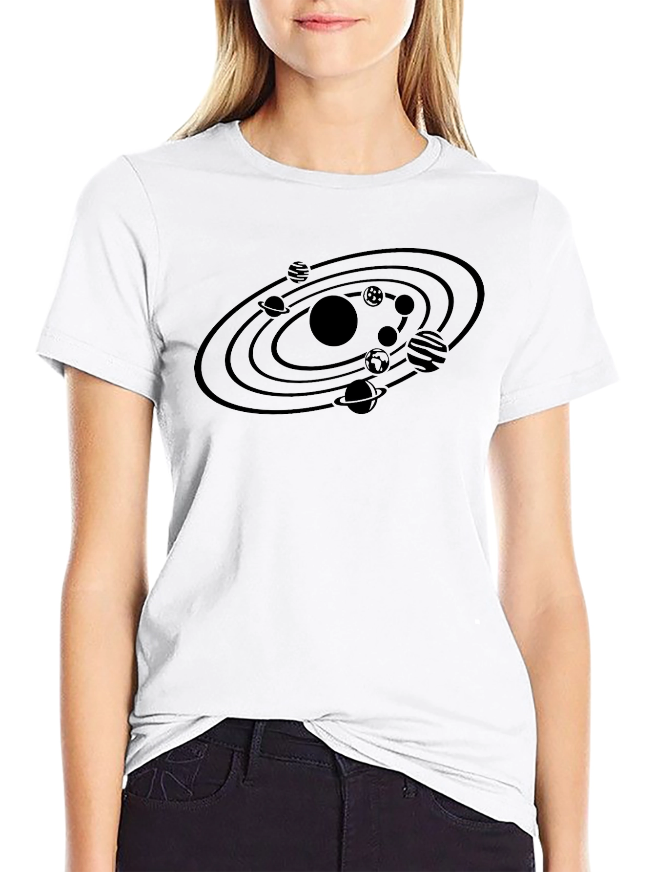 Cosmic Orbit Black T-Shirt