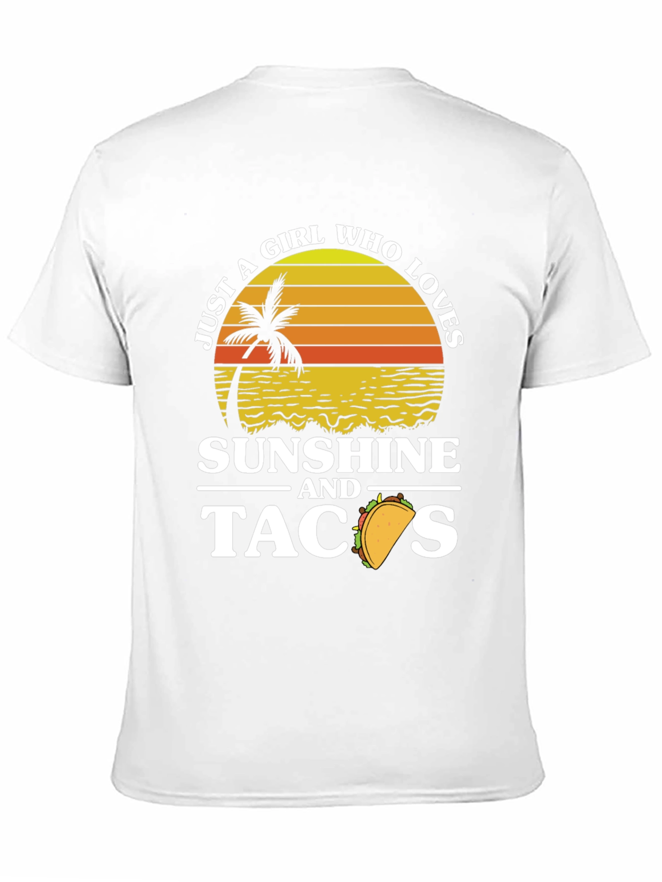 Sunshine & Tacos Graphic T-Shirt - Beach Lover Tee