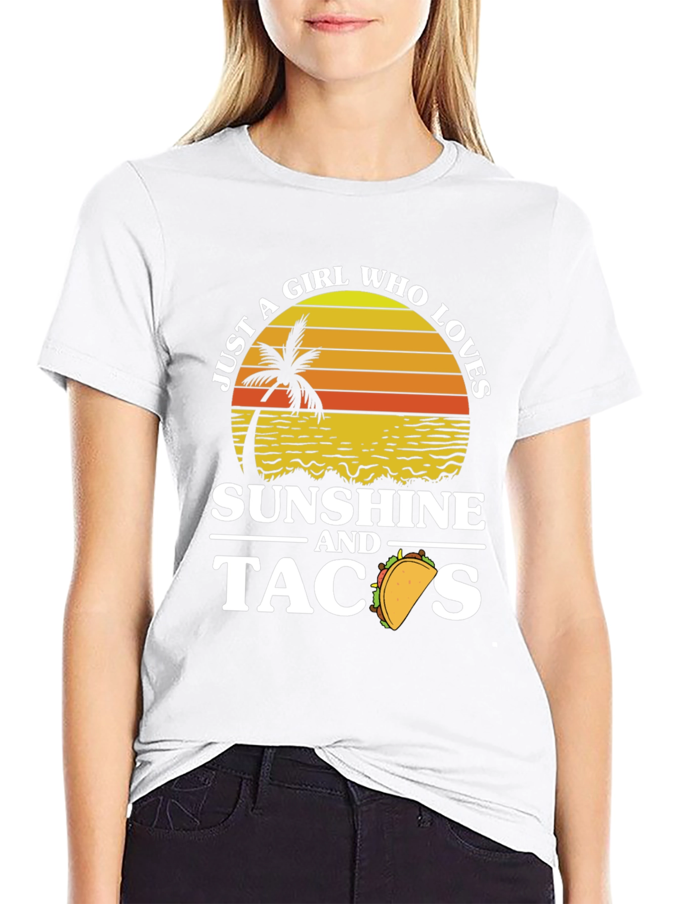 Sunshine & Tacos Graphic T-Shirt - Beach Lover Tee