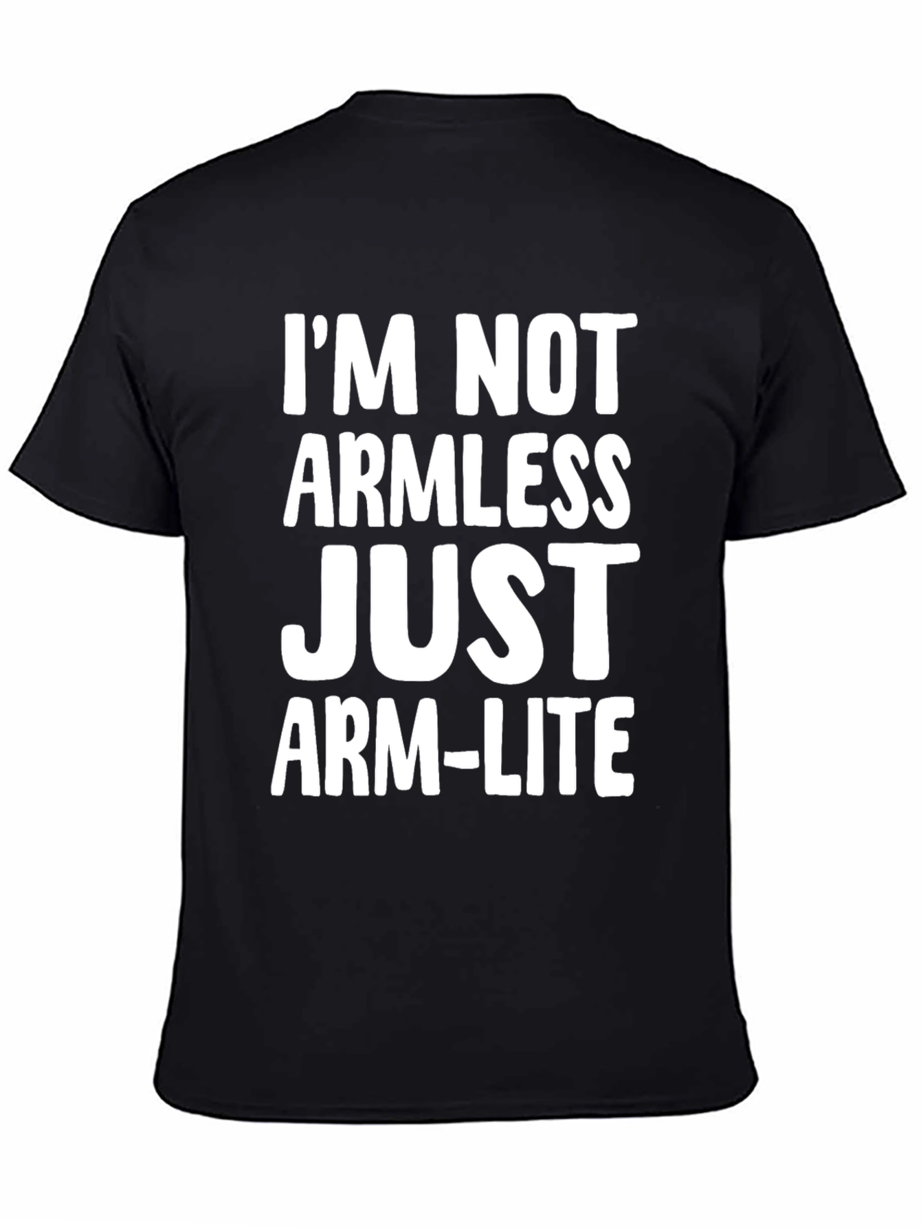 Funny Arm-Lite Graphic Tee - Black