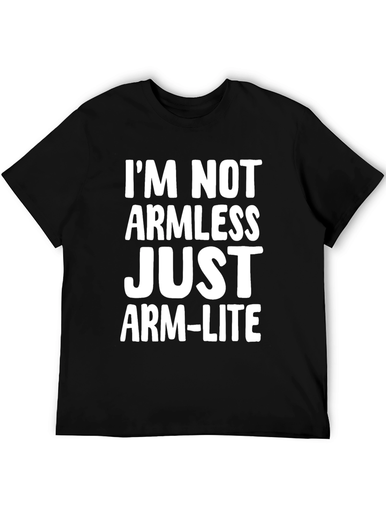 Funny Arm-Lite Graphic Tee - Black