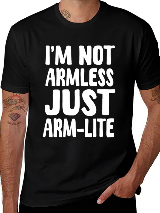 Funny Arm-Lite Graphic Tee - Black