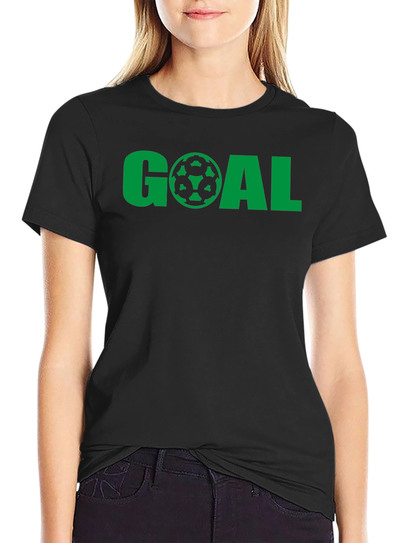 Goal Soccer T-Shirt - Green Graphic Tee