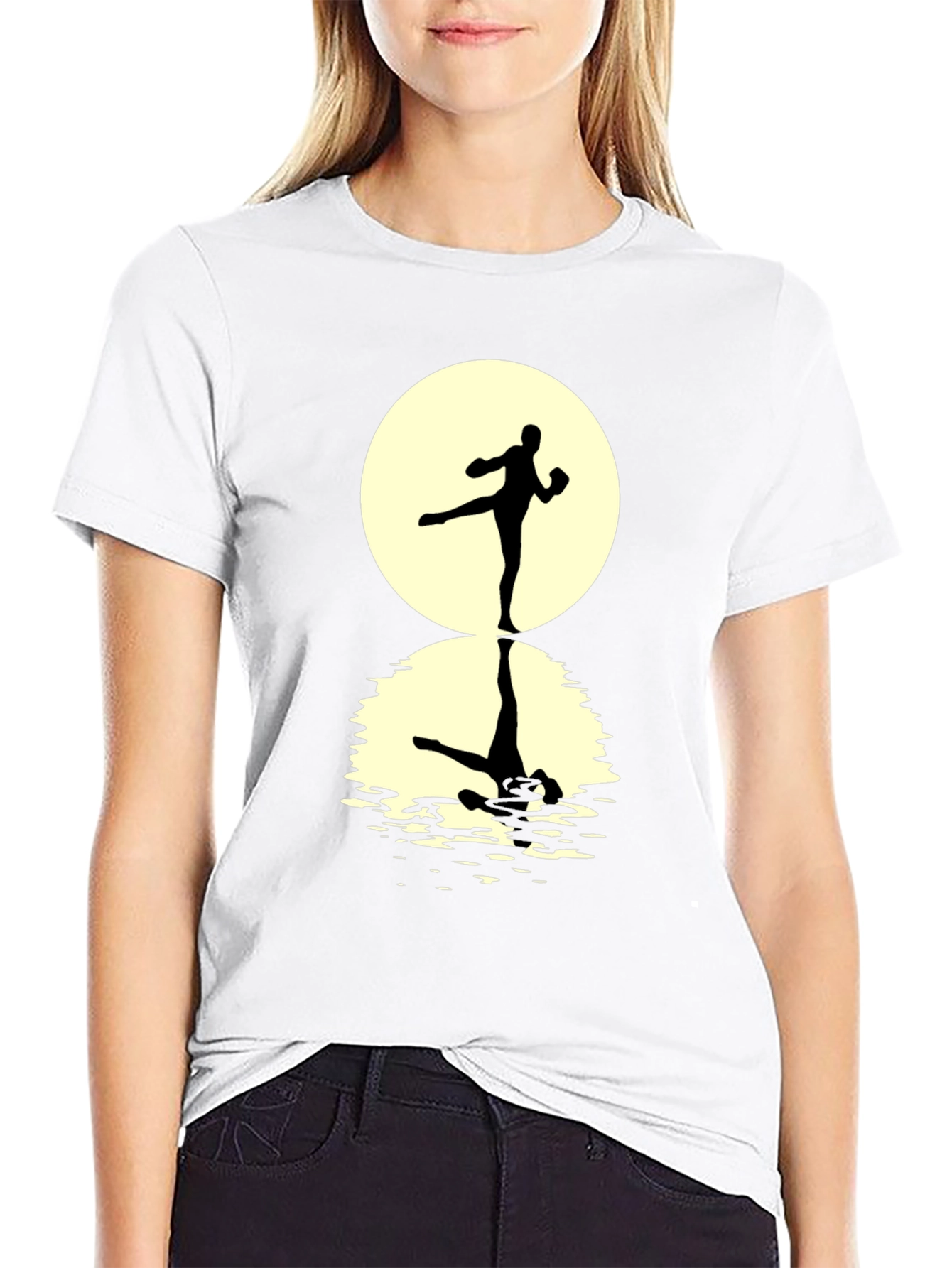 Martial Arts Silhouette Graphic T-Shirt