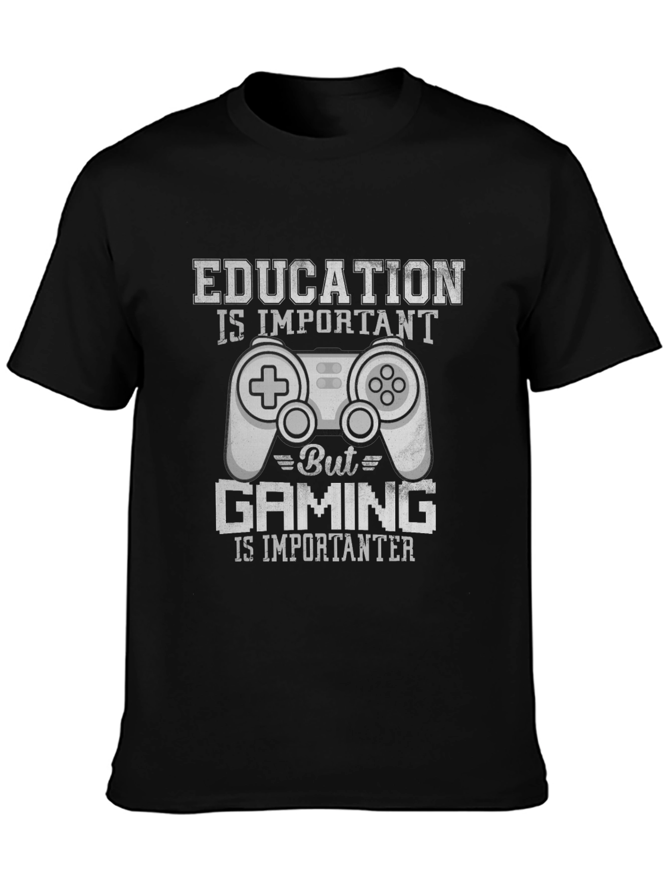Gaming is Importanter T-Shirt - Black Gamer Tee