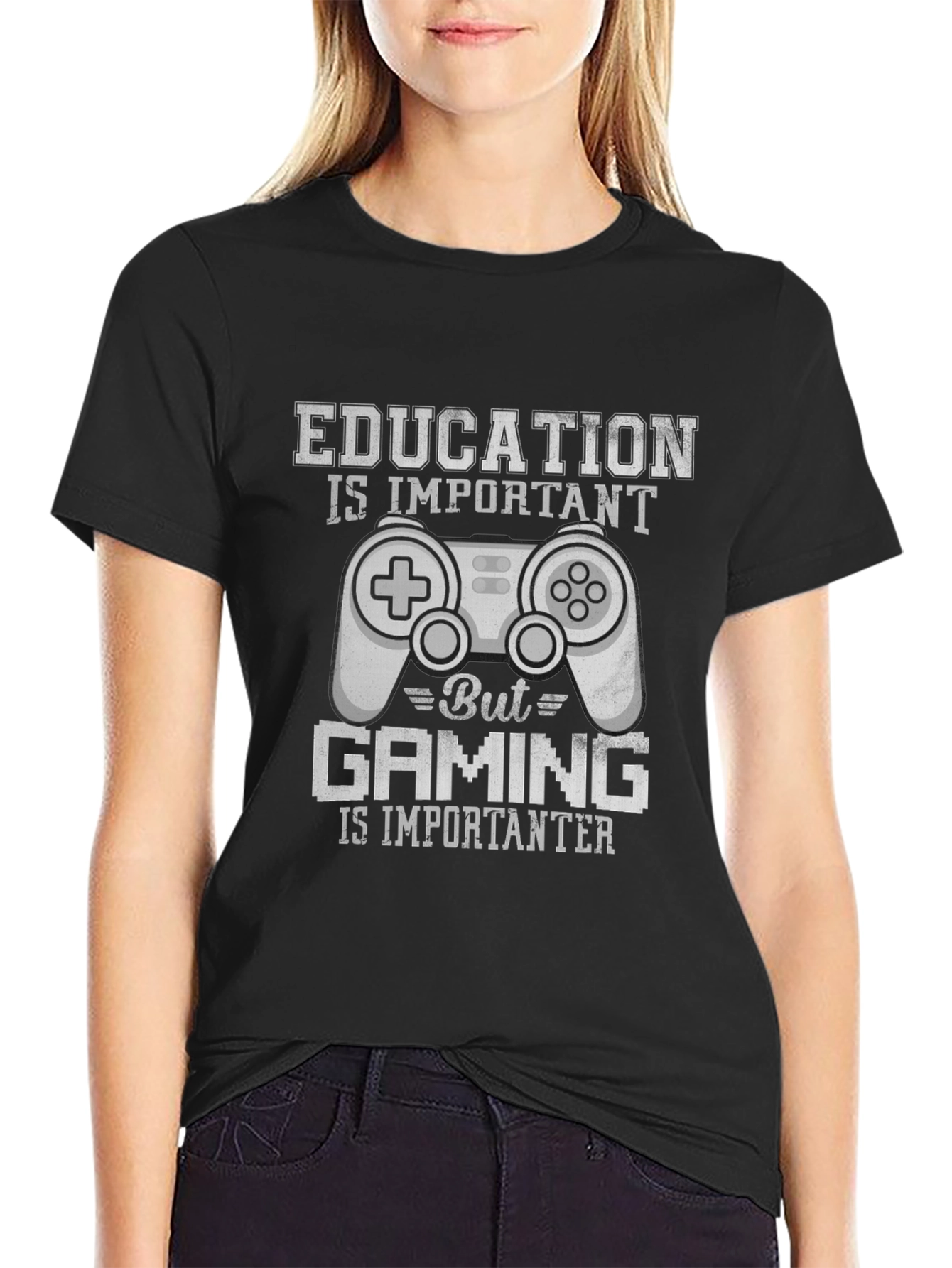 Gaming is Importanter T-Shirt - Black Gamer Tee