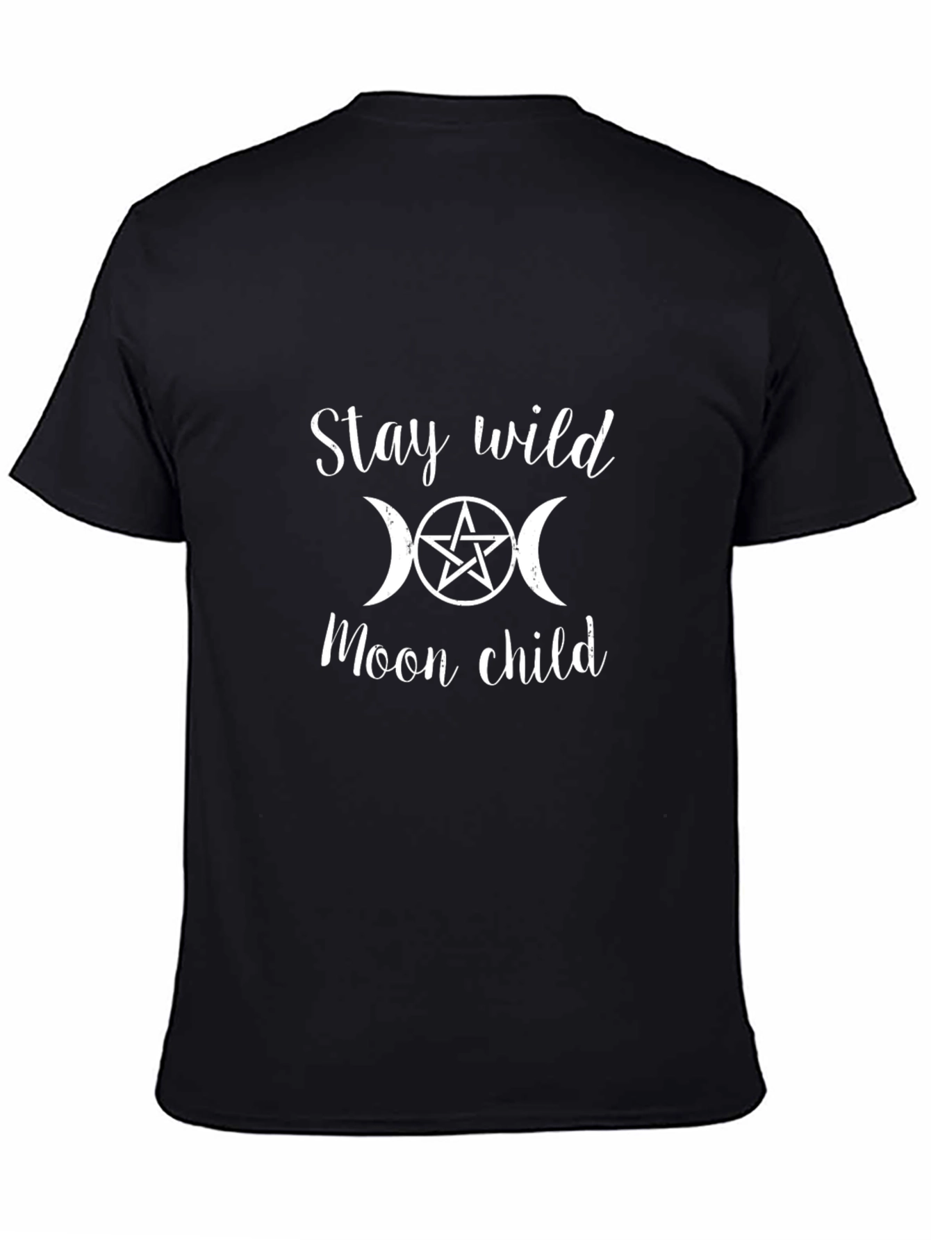 Stay Wild Moon Child Graphic Tee - Black