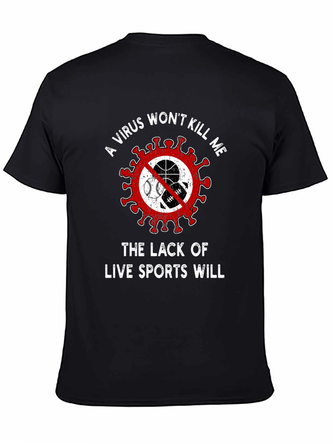 Live Sports Graphic Tee - Novelty T-Shirt