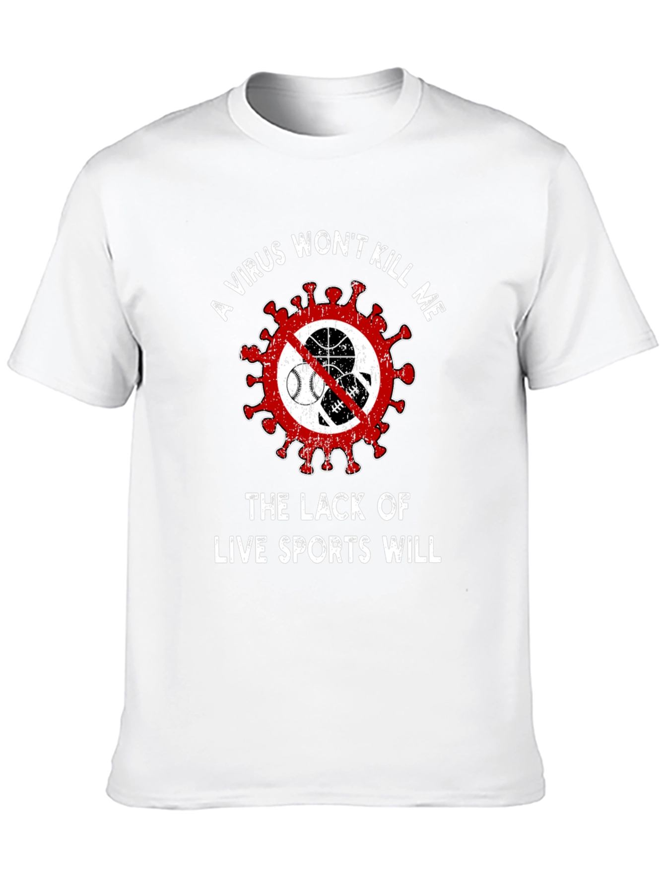 Live Sports Graphic Tee - Novelty T-Shirt