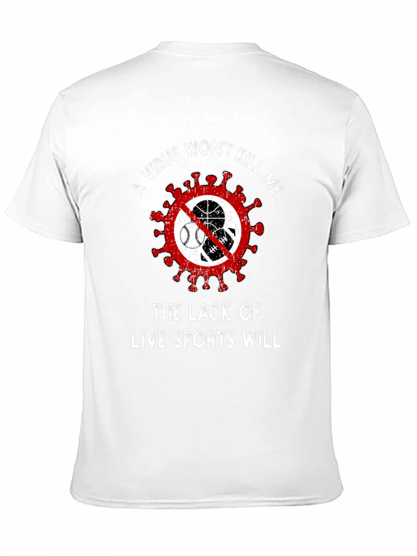 Live Sports Graphic Tee - Novelty T-Shirt