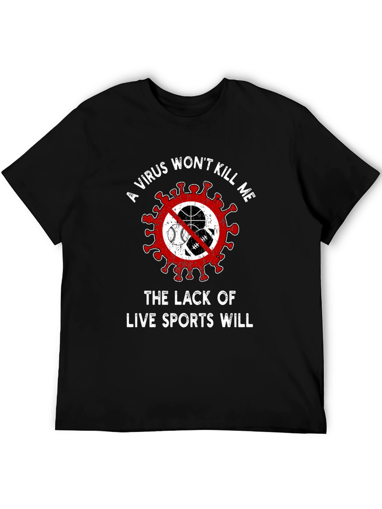 Live Sports Graphic Tee - Novelty T-Shirt