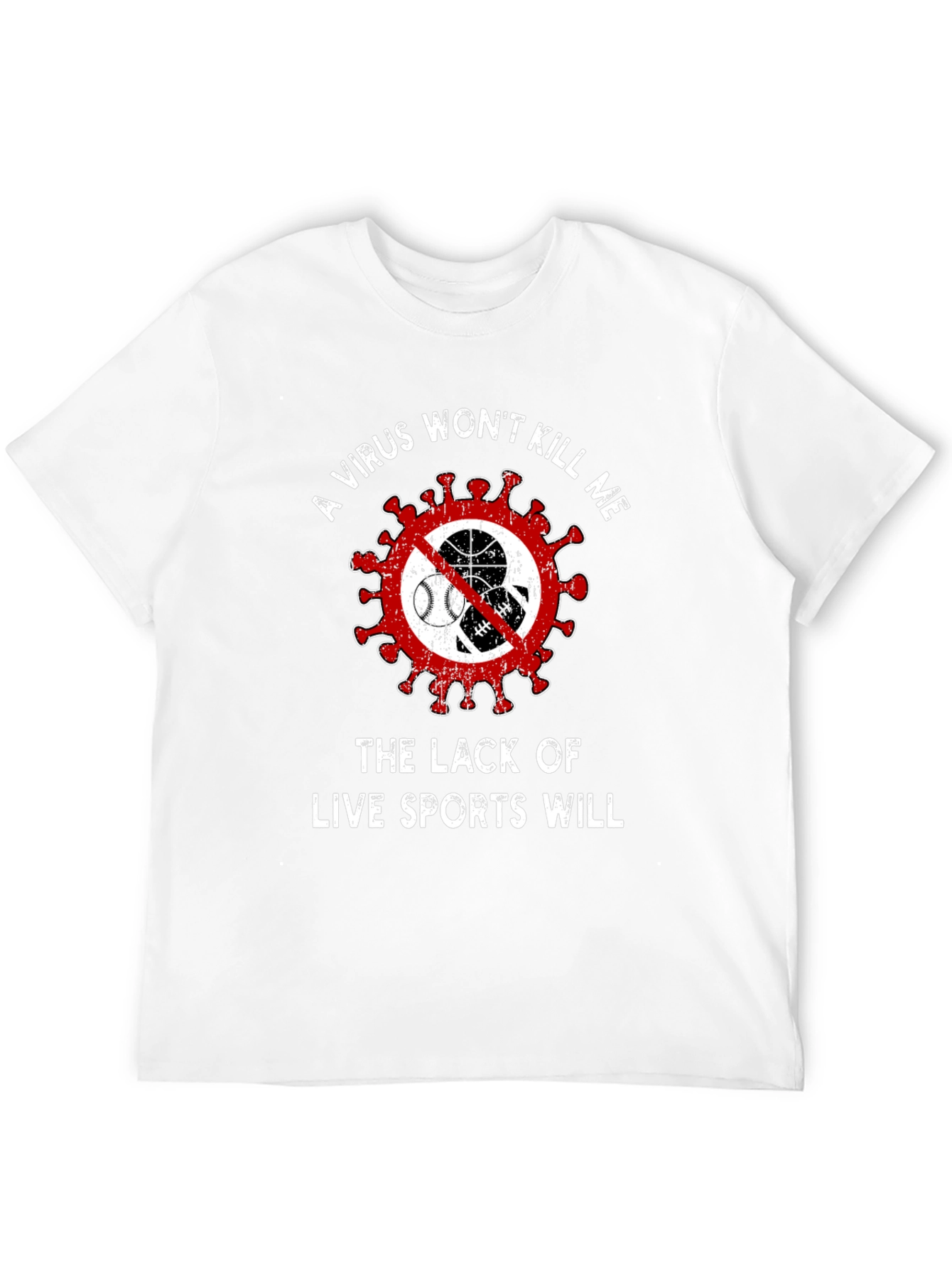 Live Sports Graphic Tee - Novelty T-Shirt