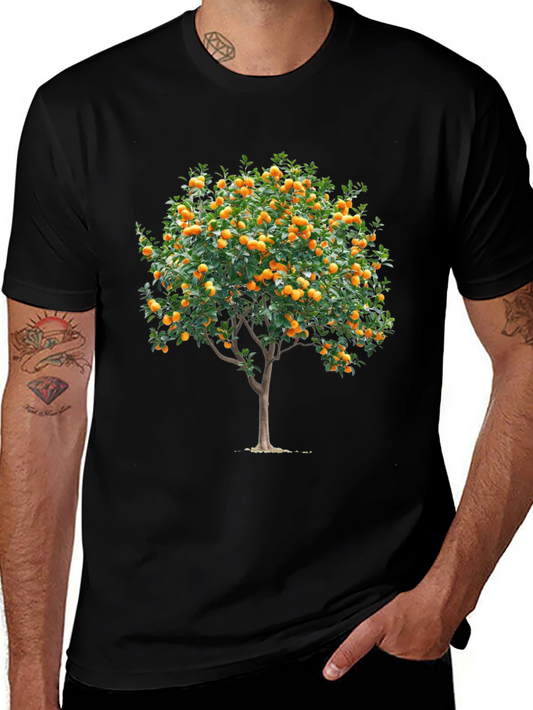 Orange Tree Graphic T-Shirt - Fruitful Style
